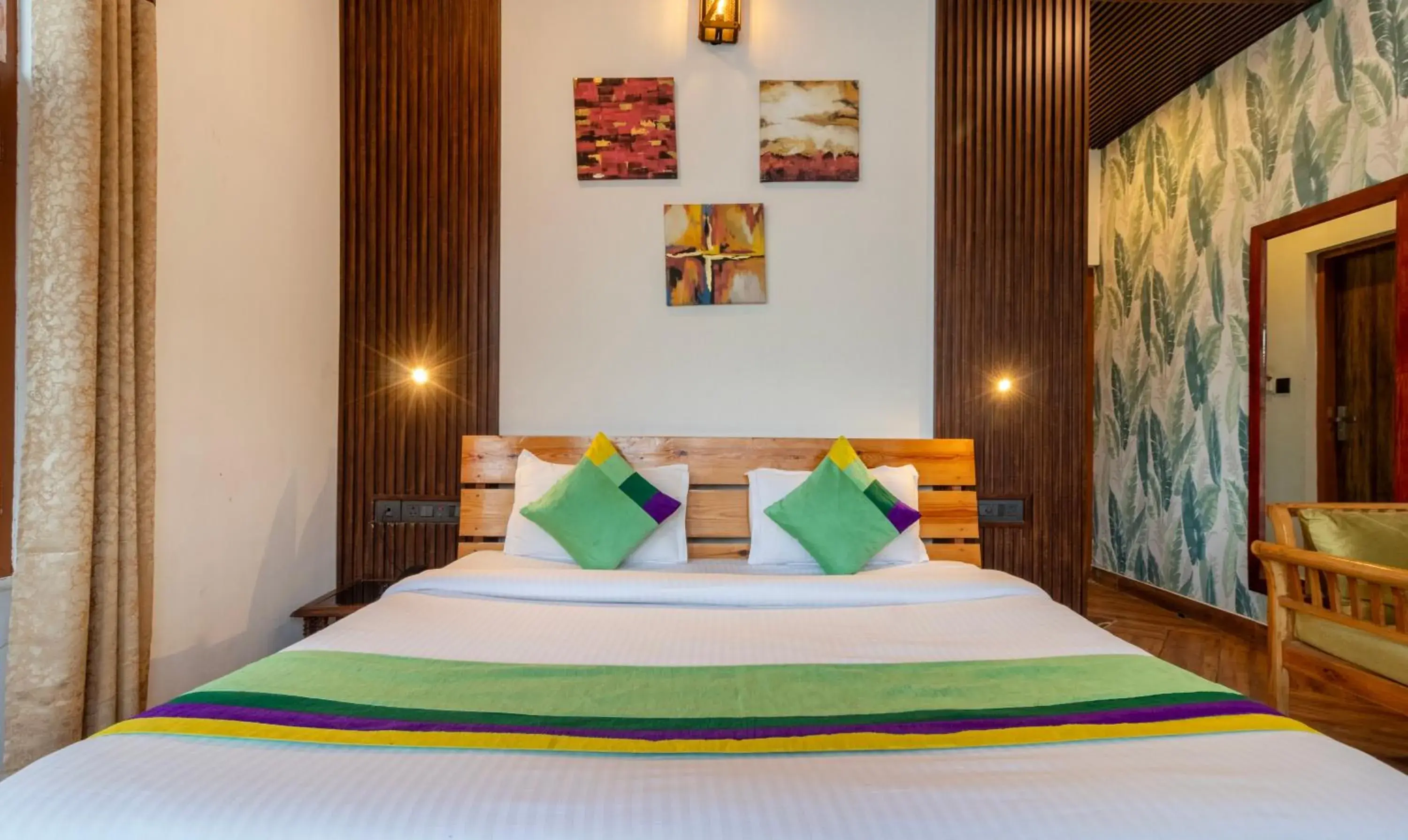 Bedroom, Bed in Treebo Vista Lago With Lake View Bedroom, Bed in Treebo Vista Lago With Lake View