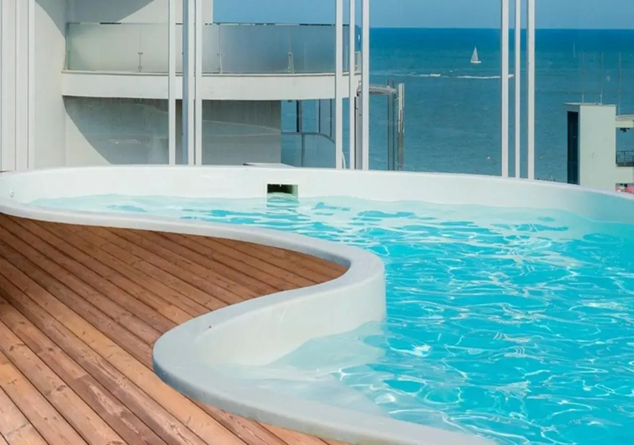 Pool view in Perla Verde Hotel Pool view in Perla Verde Hotel