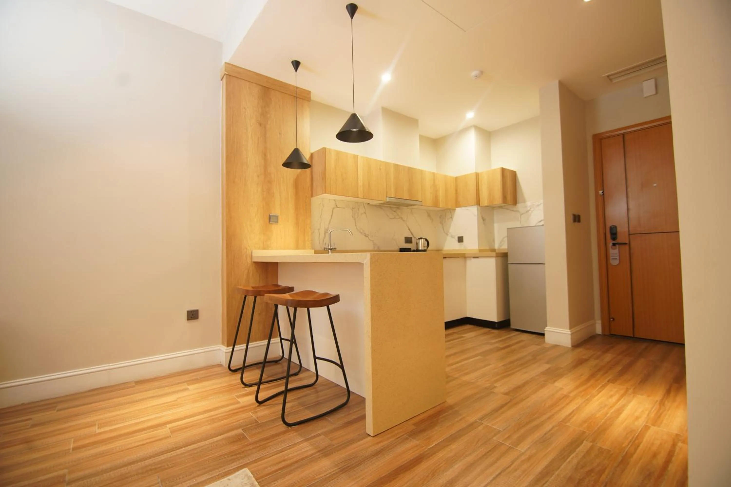 Kitchen or kitchenette in Loft Hotel Apartment
