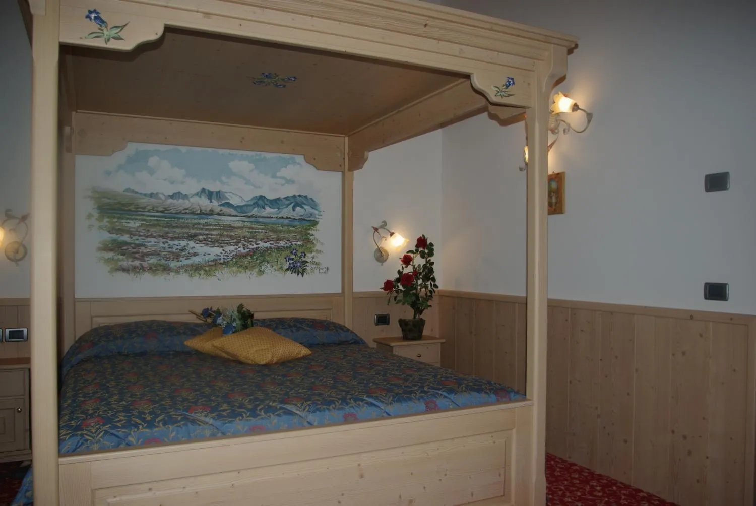 Bed in Hotel Ortles Dolomiti Walking & Spa