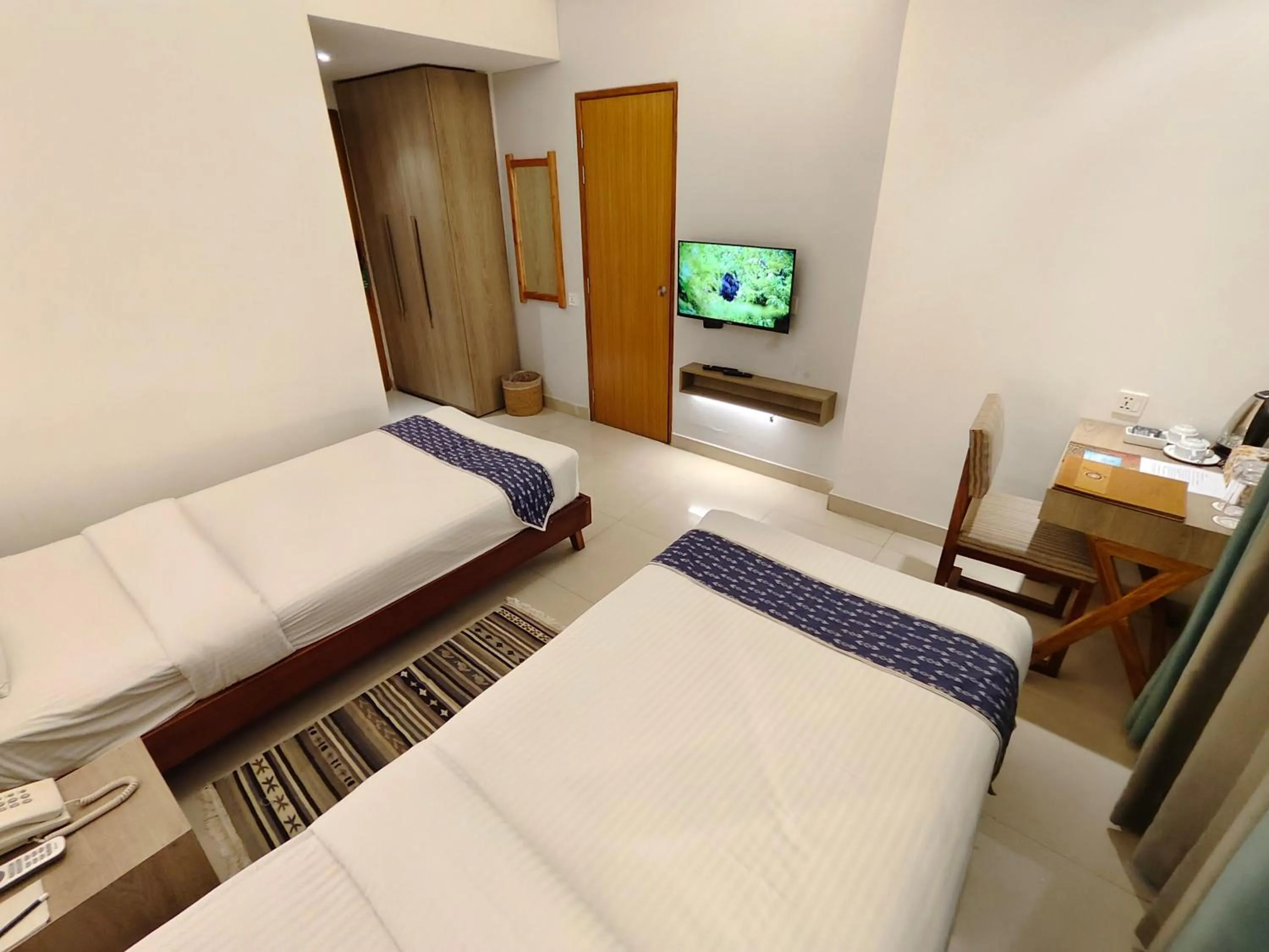 Bed in Hotel Nandini