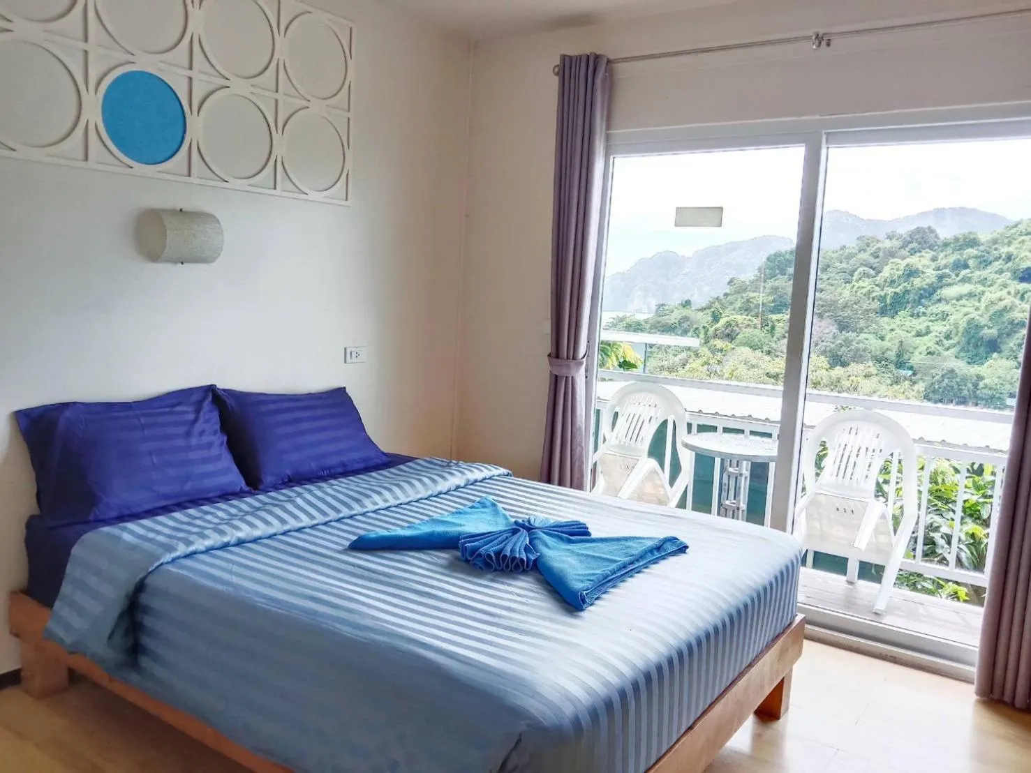 Bedroom, Bed in Blue View House Phi Phi