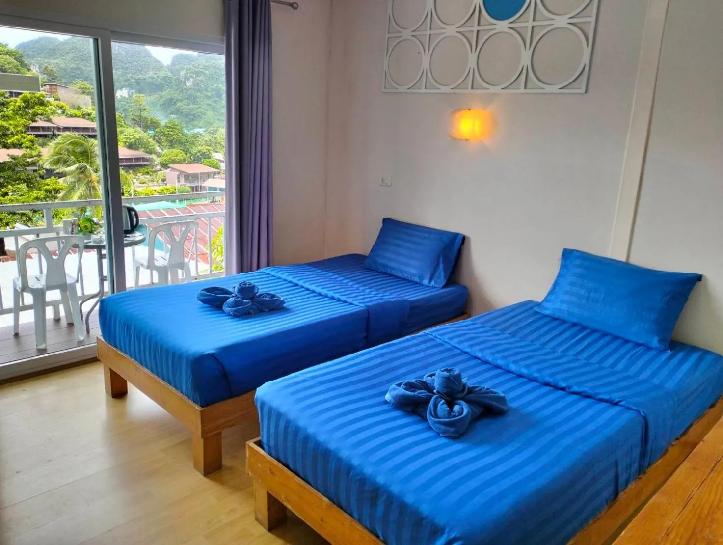 Bedroom, Bed in Blue View House Phi Phi