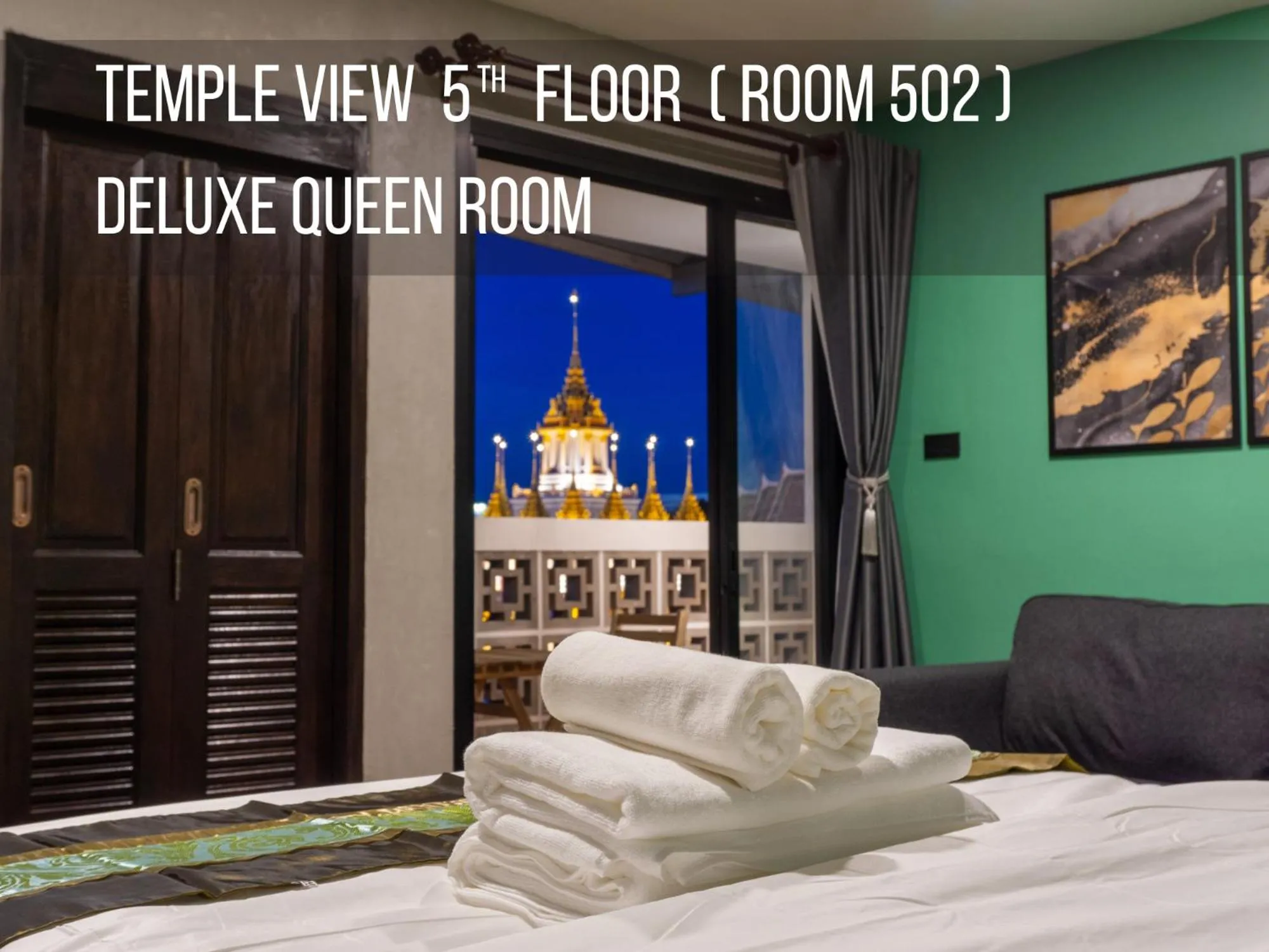 View (from property/room), Bed in Lo-Ha Guest house, Contactless Check-in