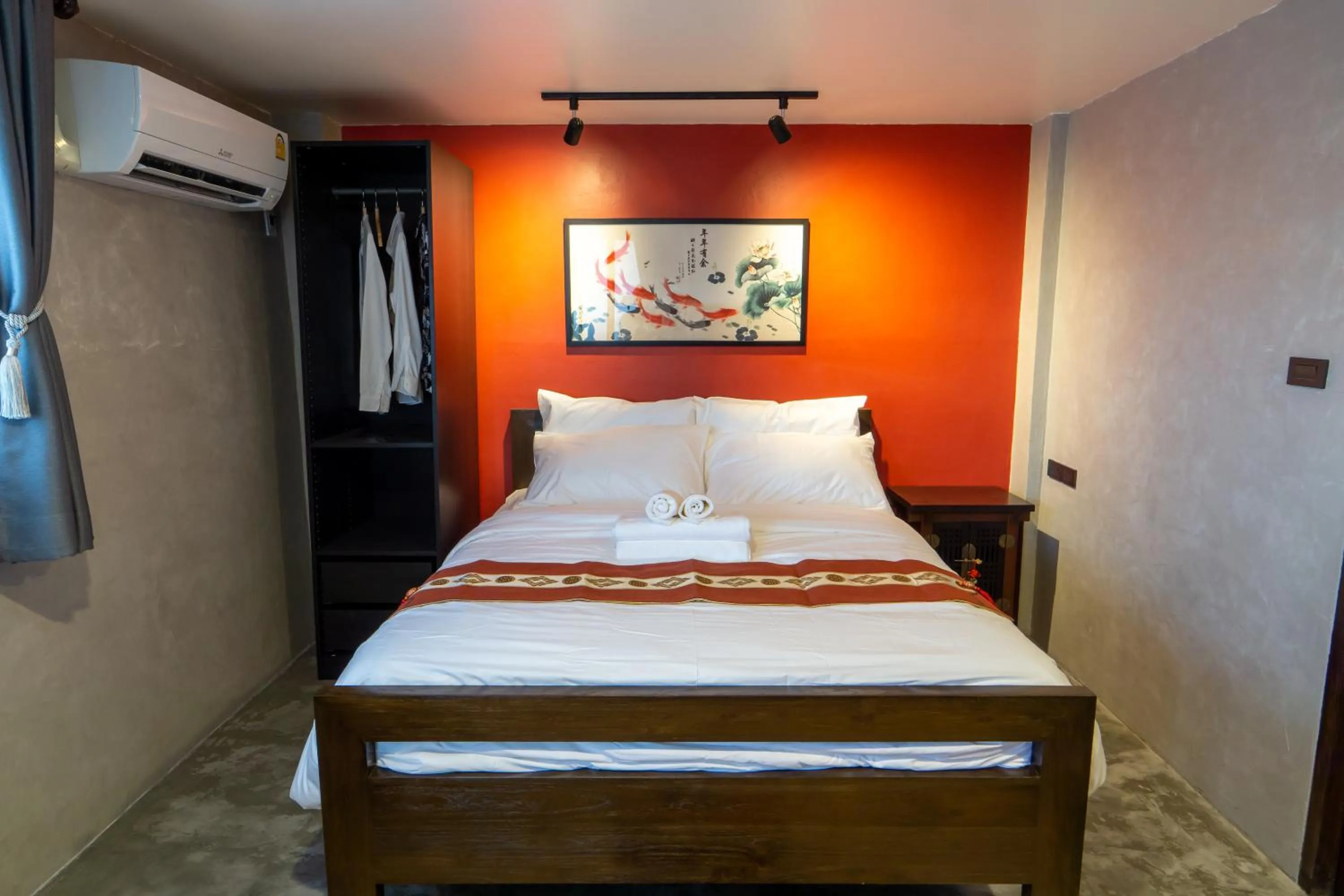 Bed in Lo-Ha Guest house, Contactless Check-in