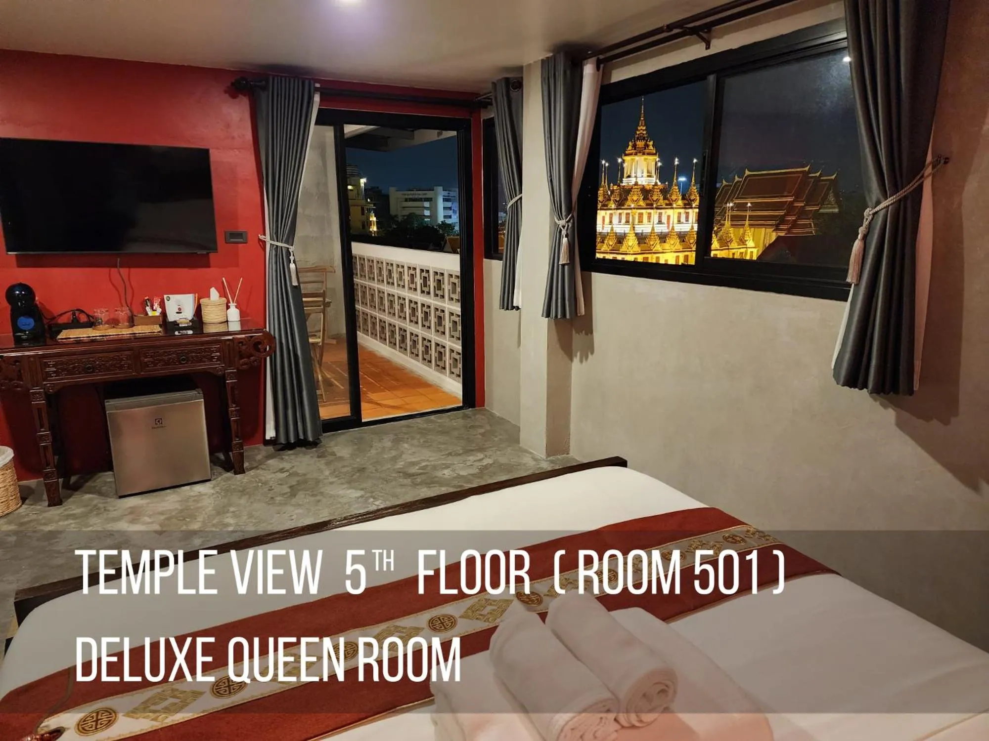 View (from property/room), Bed in Lo-Ha Guest house, Contactless Check-in