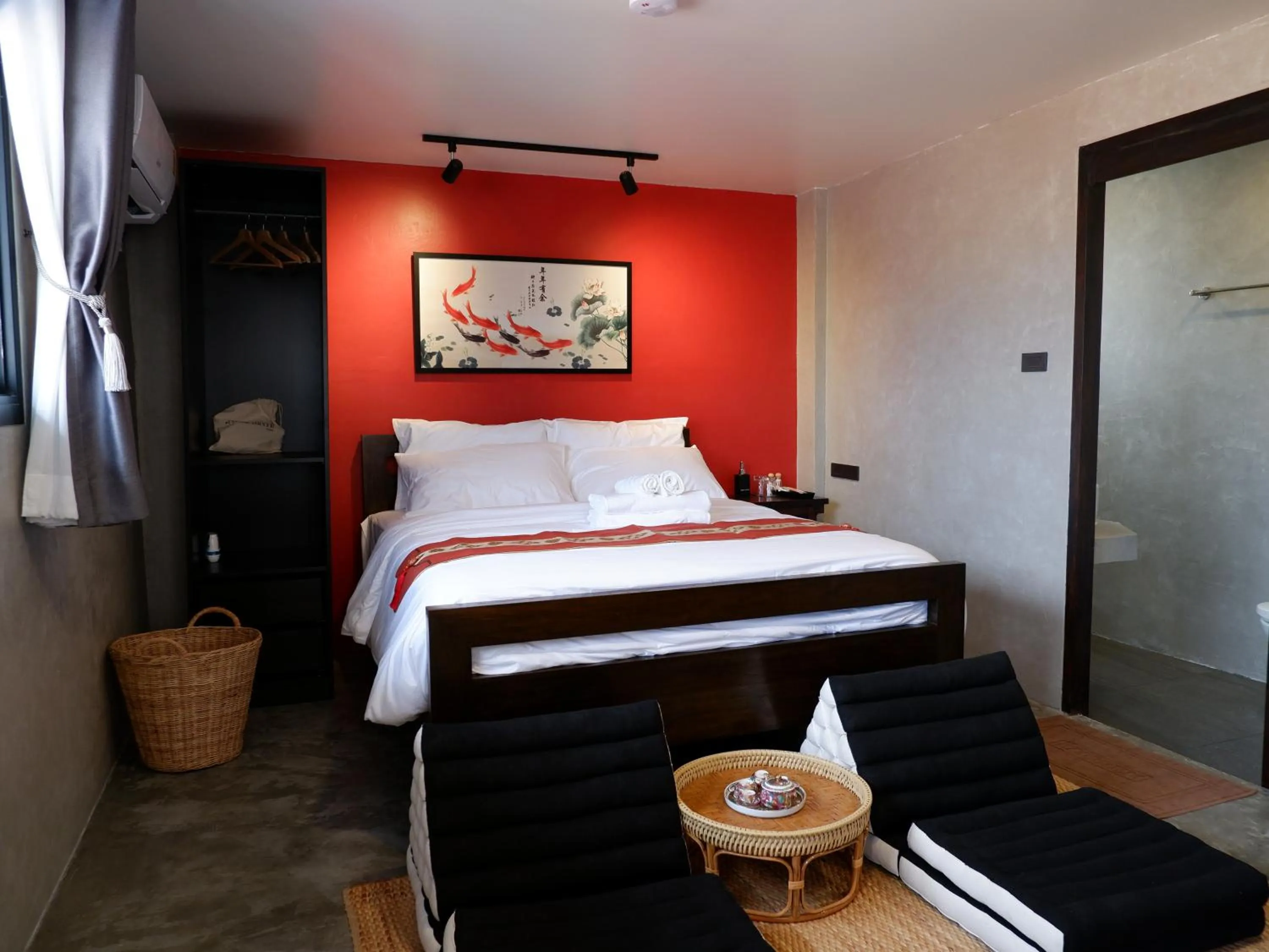 Bedroom, Bed in Lo-Ha Guest house, Contactless Check-in