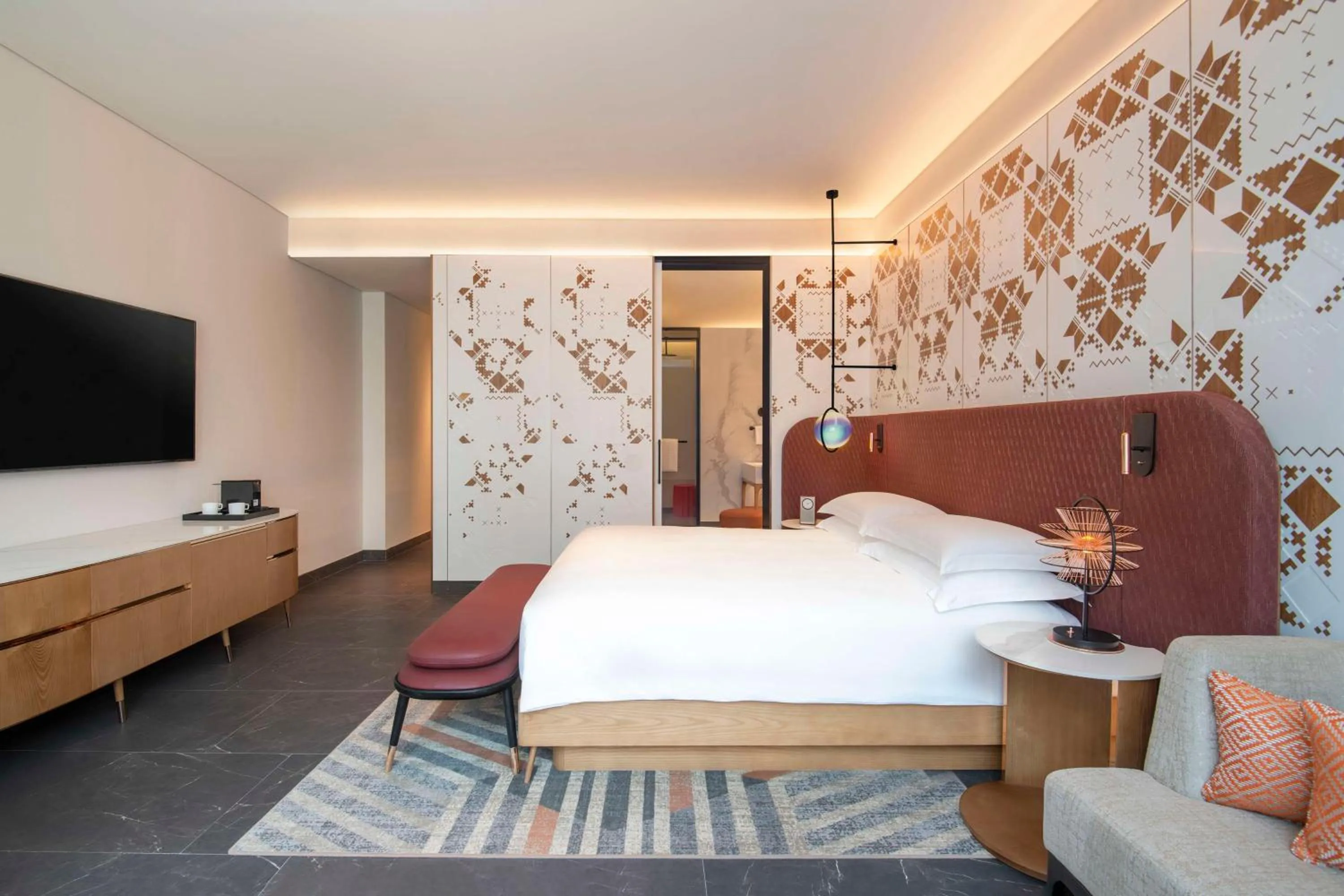 Bedroom, Bed in Andaz Doha, by Hyatt