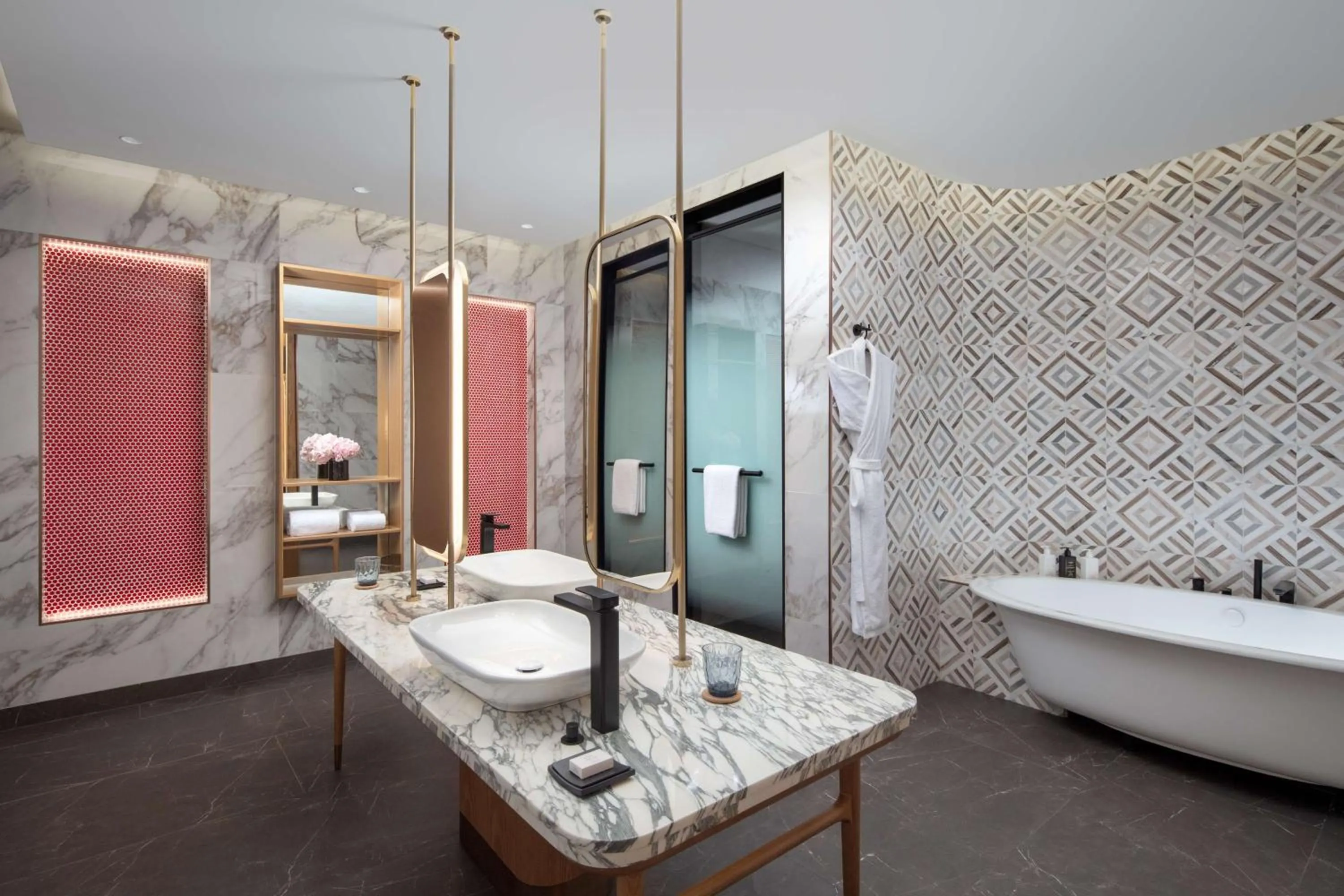 Bathroom in Andaz Doha, by Hyatt