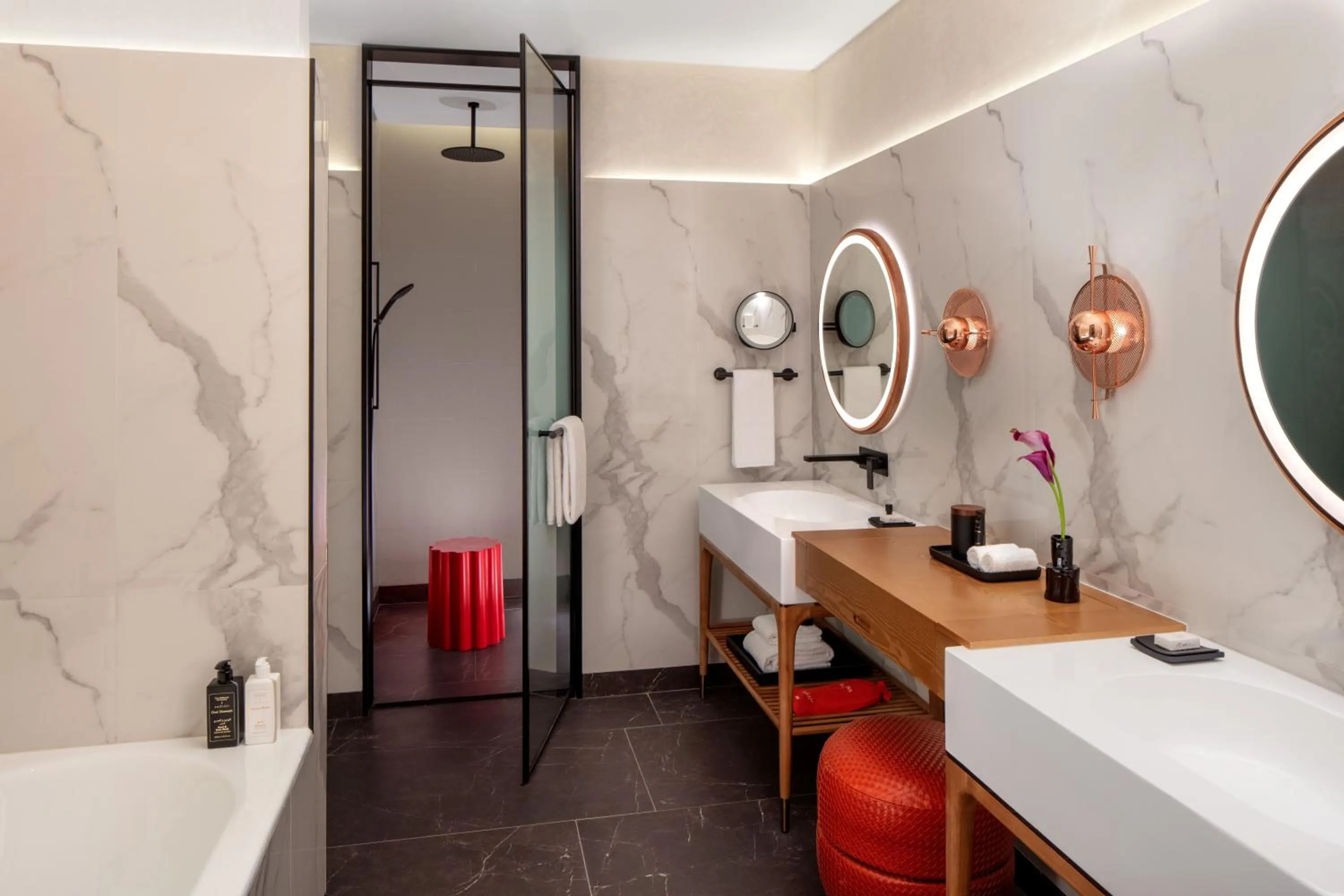 Bathroom in Andaz Doha, by Hyatt