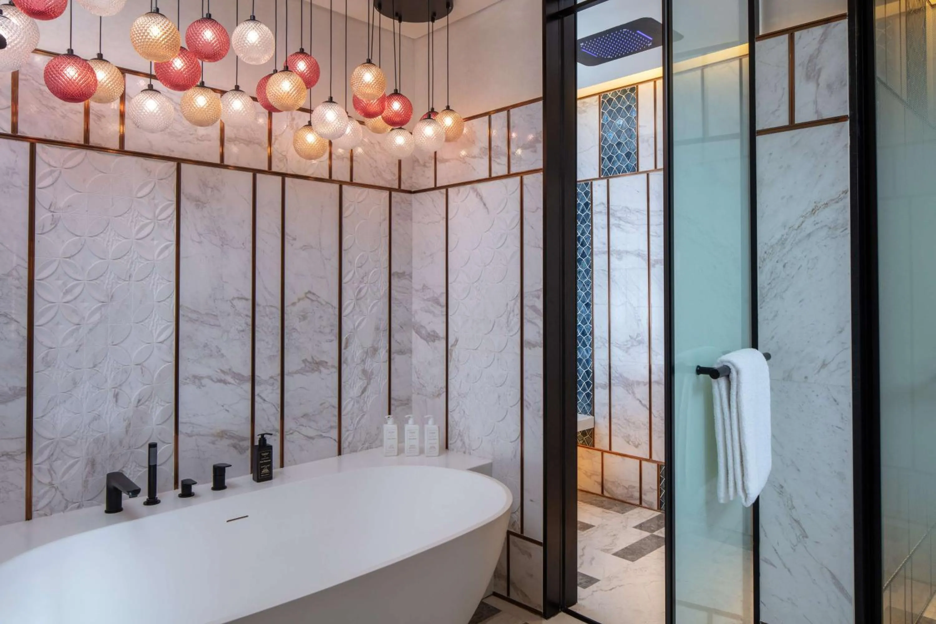 Bathroom in Andaz Doha, by Hyatt