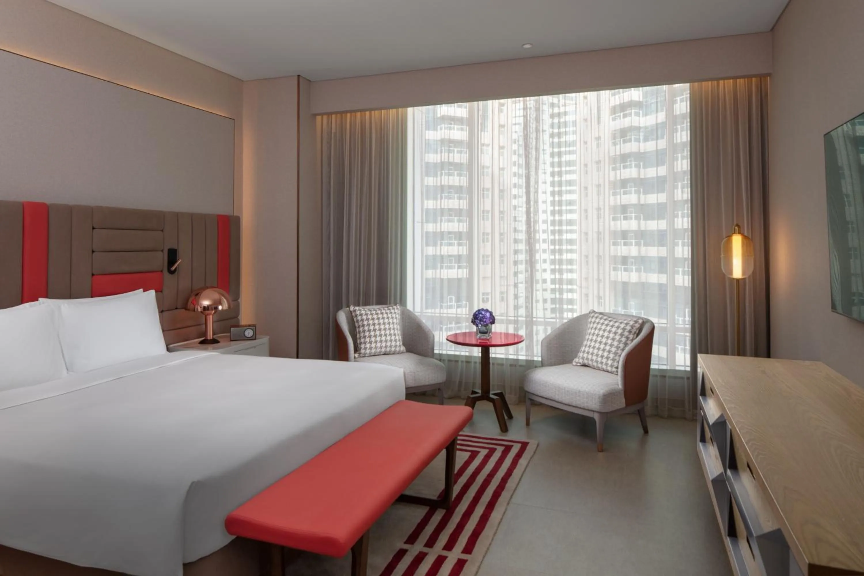 Bed in Andaz Doha, by Hyatt