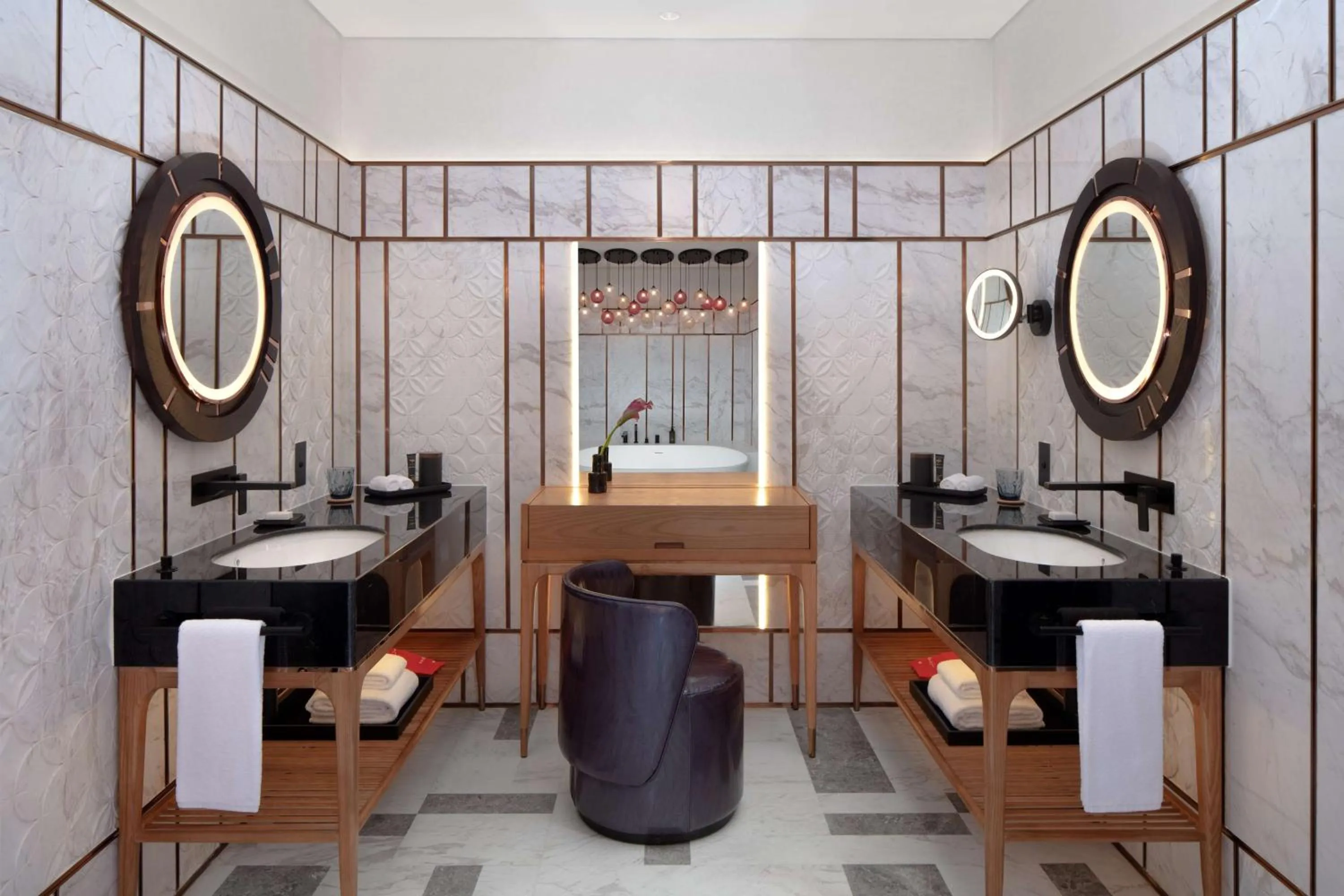 Bathroom in Andaz Doha, by Hyatt