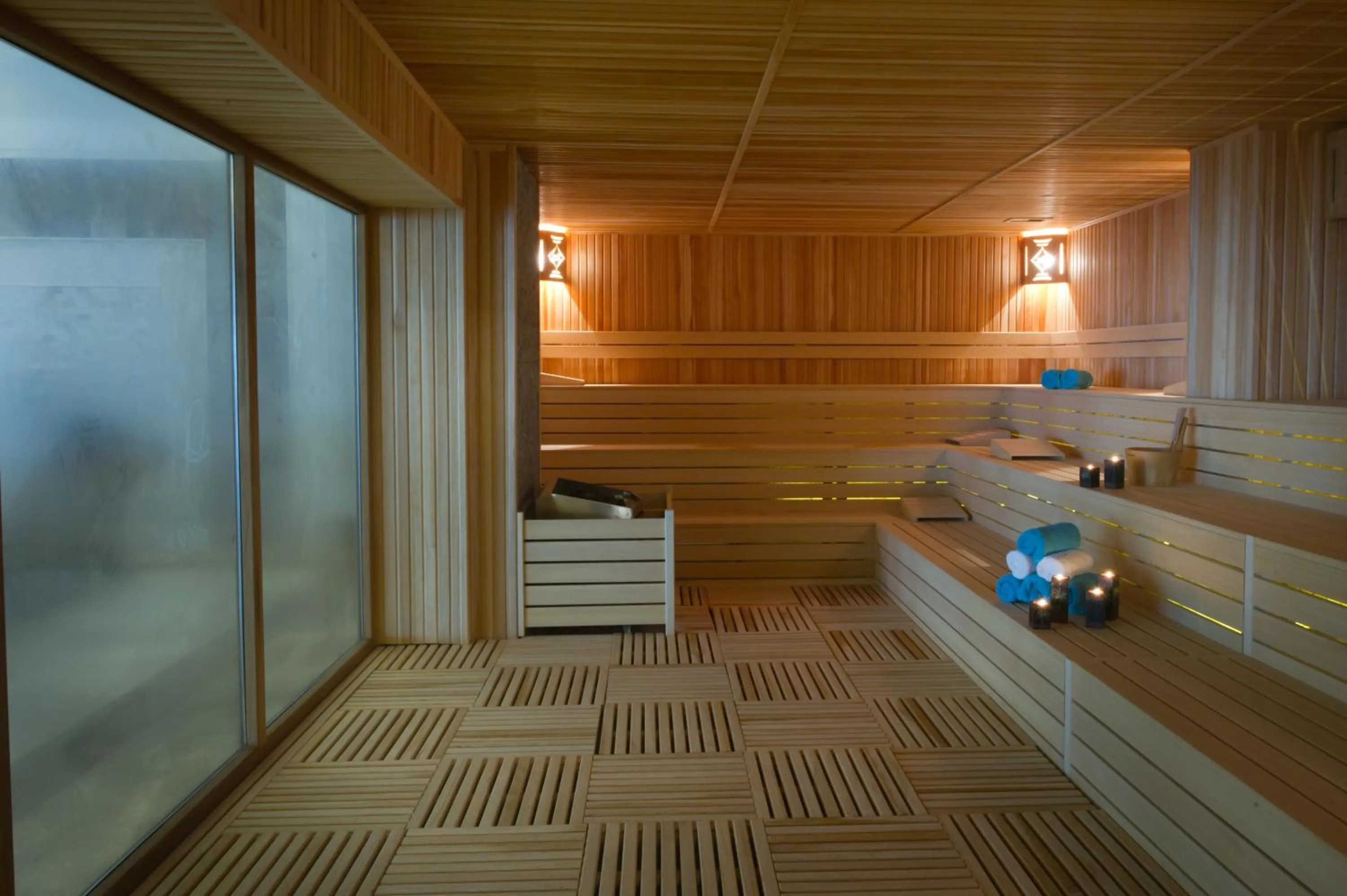 Sauna in ALUSSO THERMAL HOTEL SPA