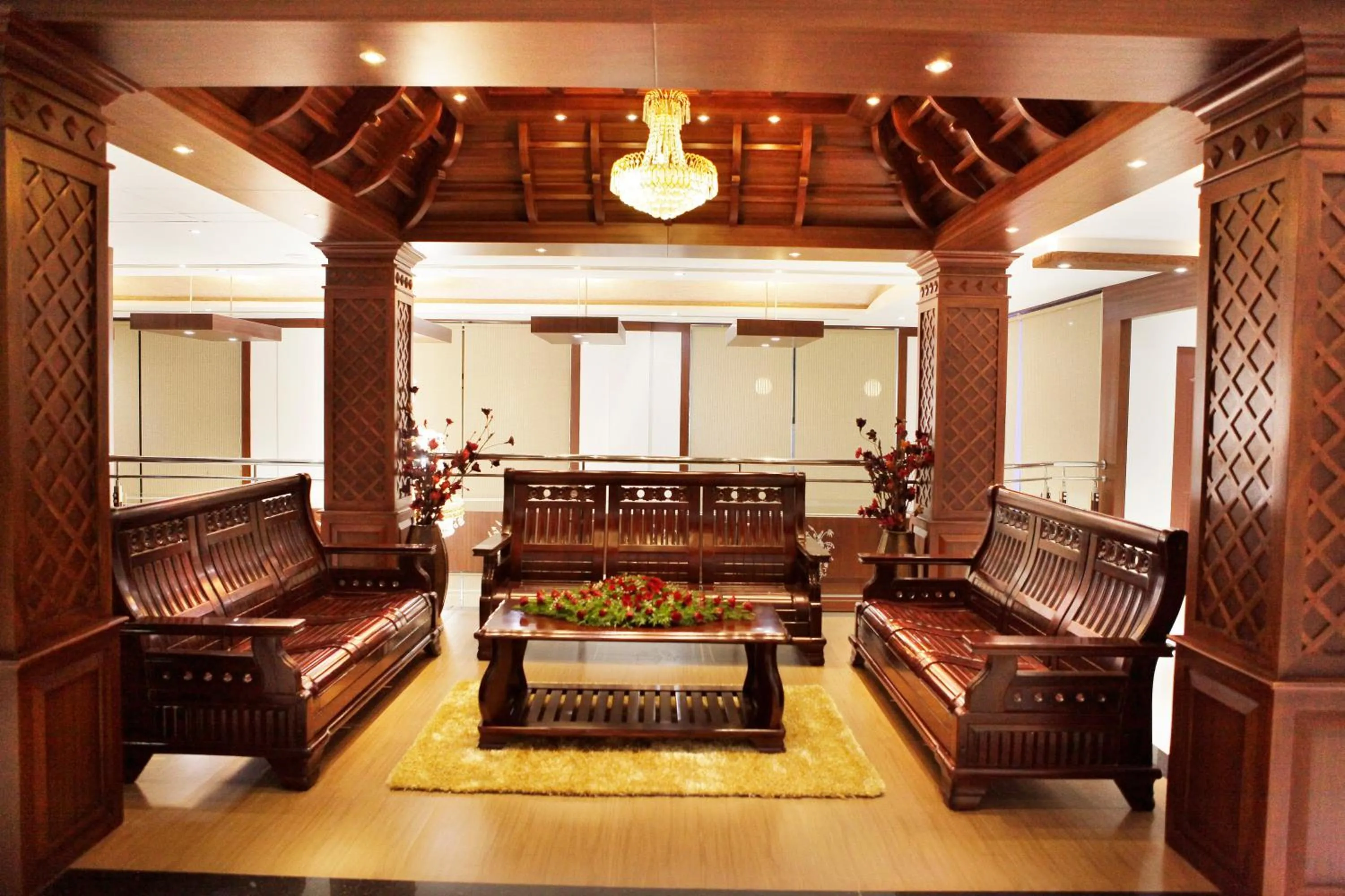 Seating area in Athirappilly Residency Chalakudy
