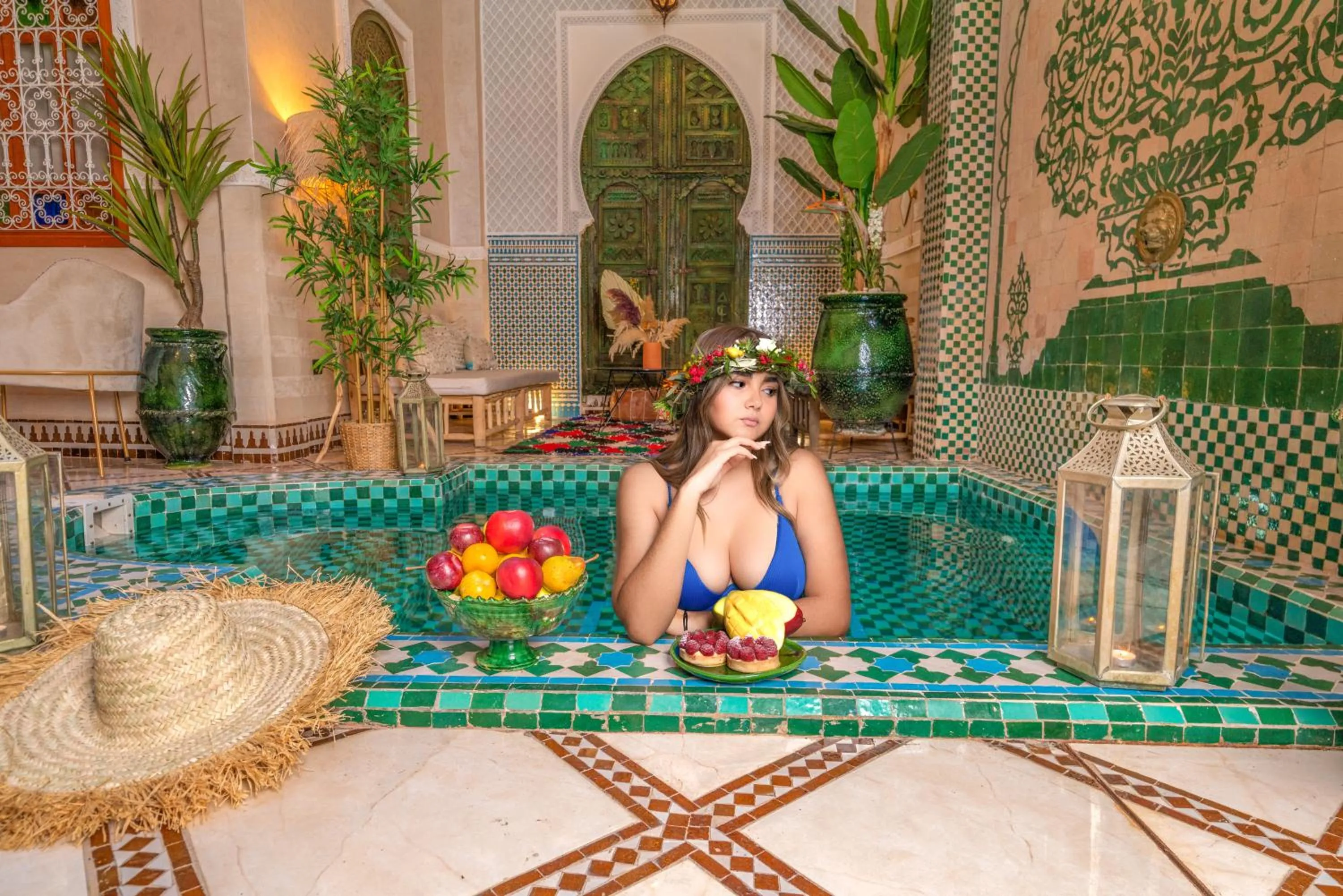 Swimming pool in Riad Arabkech