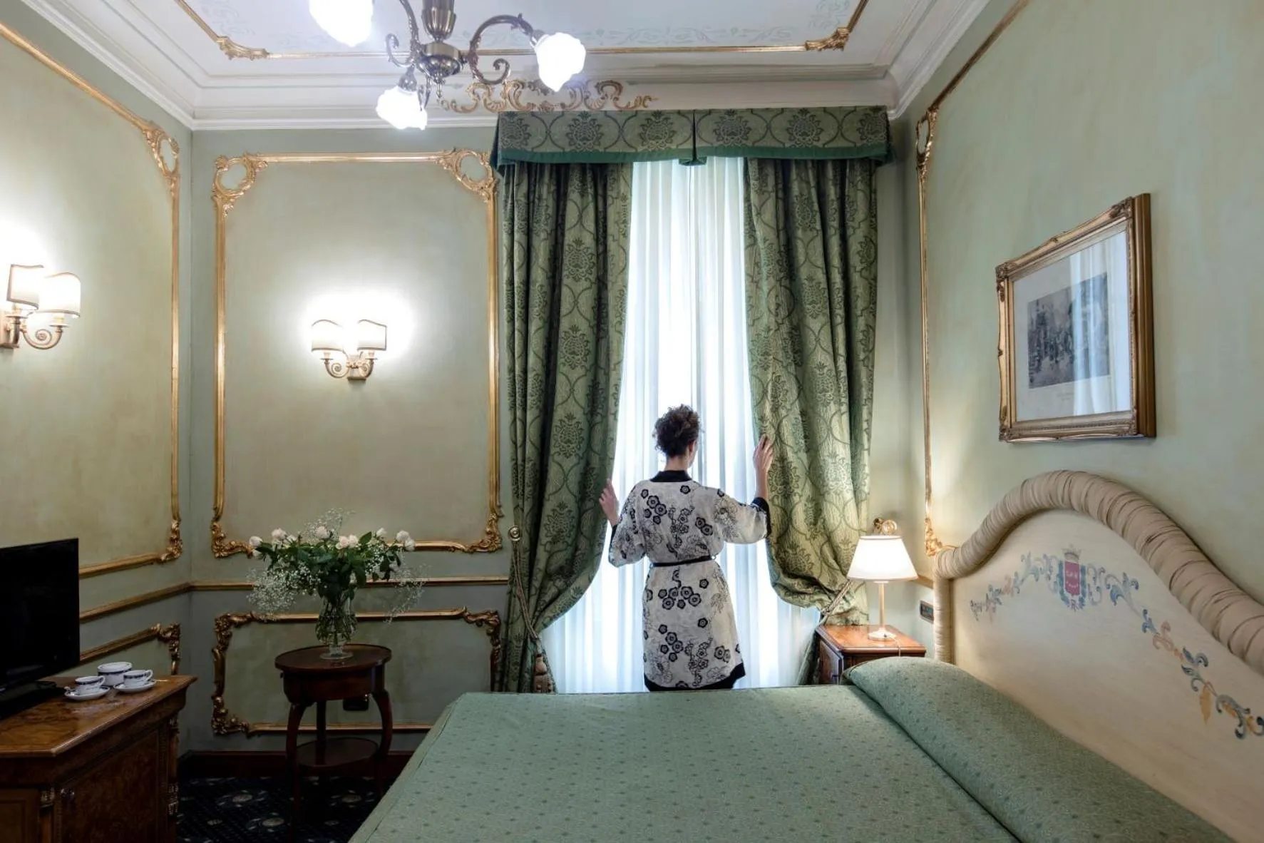 Bed in Grand Hotel Wagner