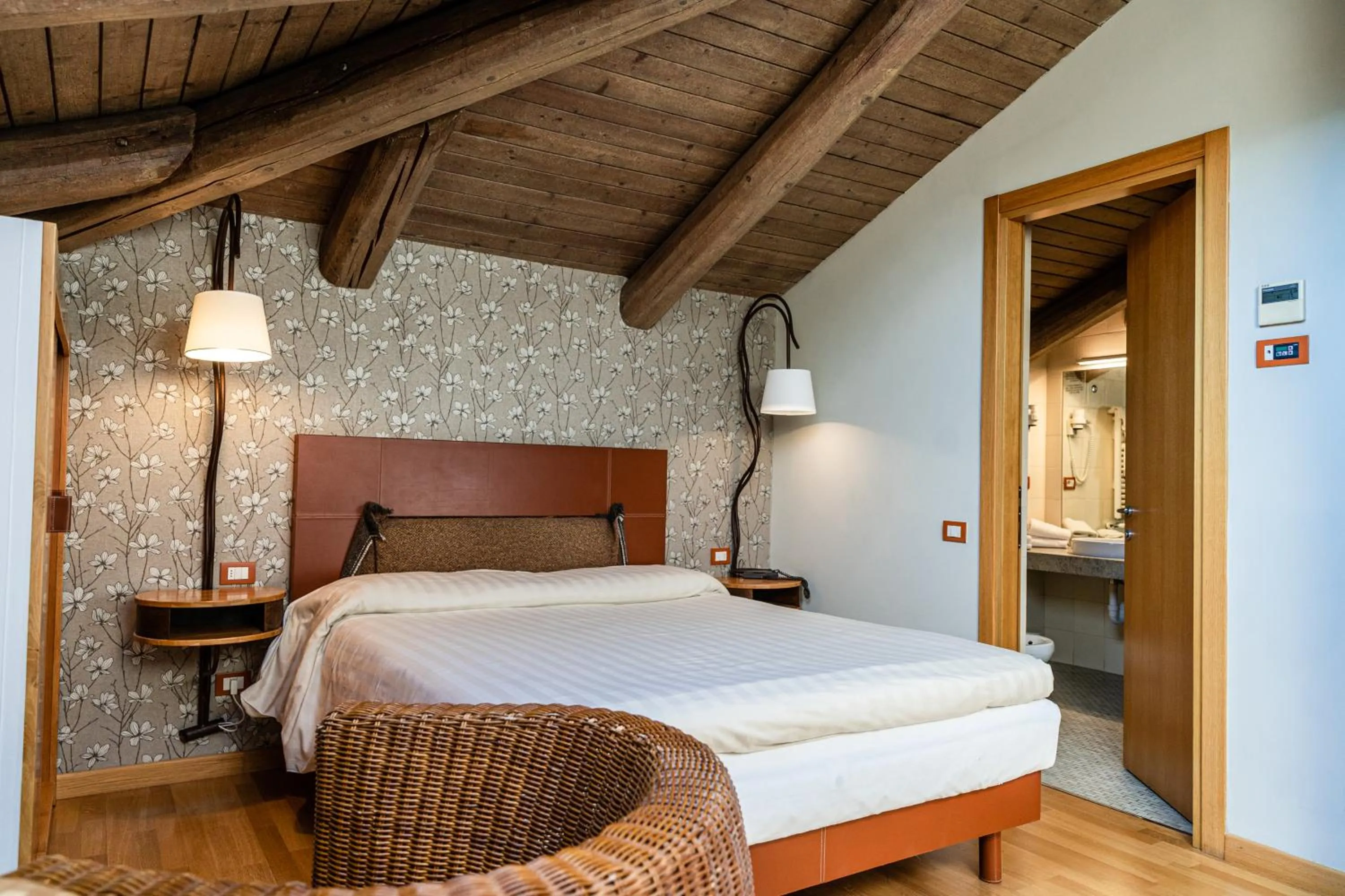Bed in Hotel Langhe