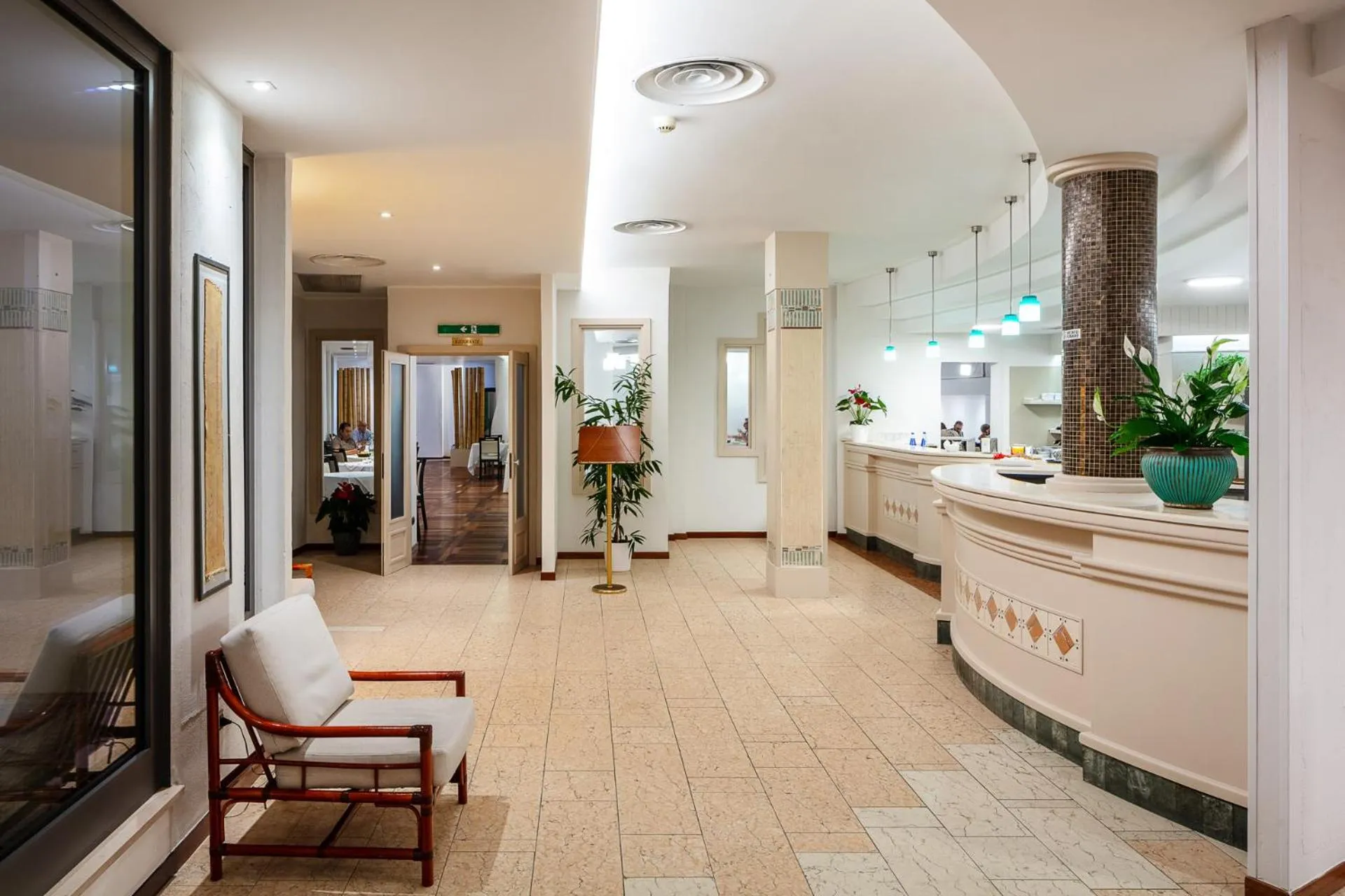 Lobby or reception in Hotel Carlo Felice Sassari