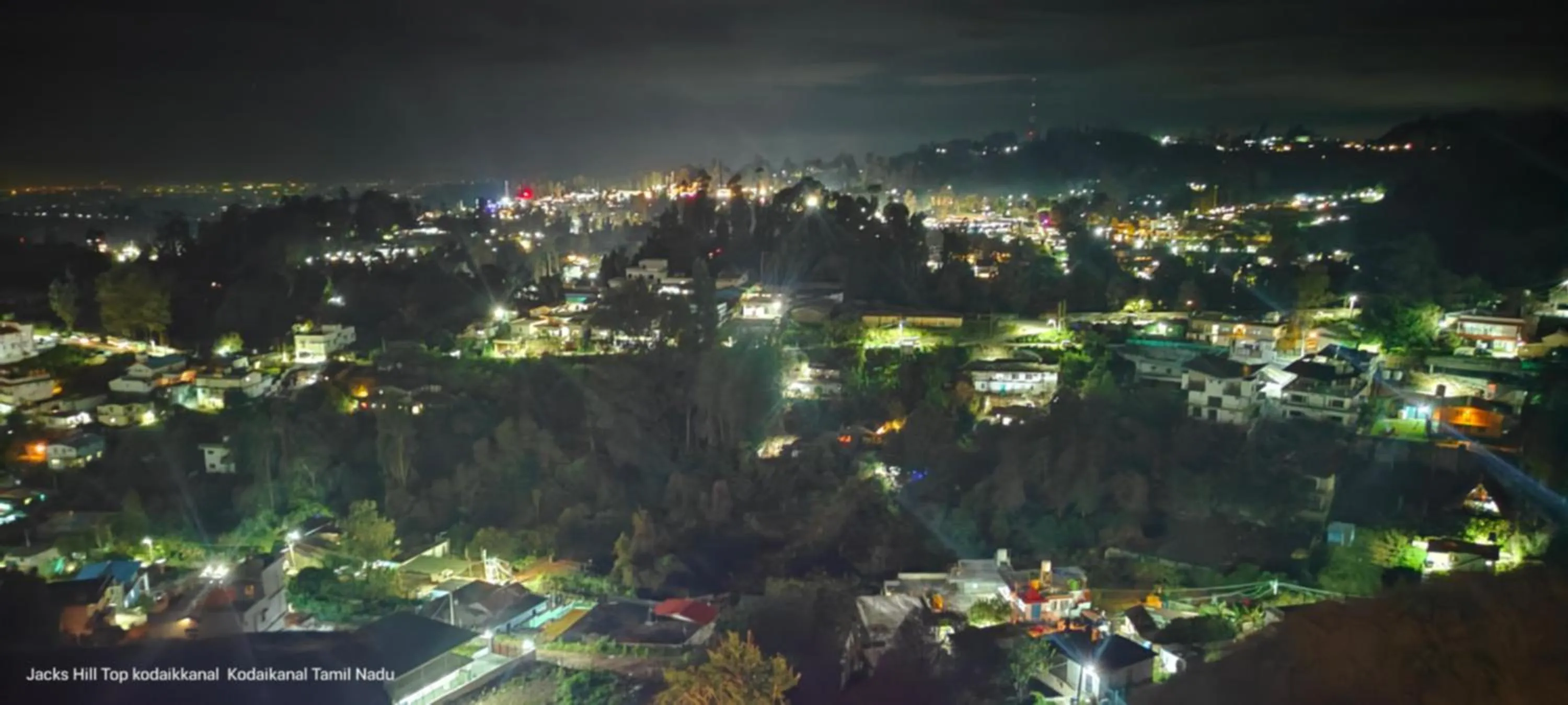 Night in The Jacks Hilltop Resort Kodaikanal