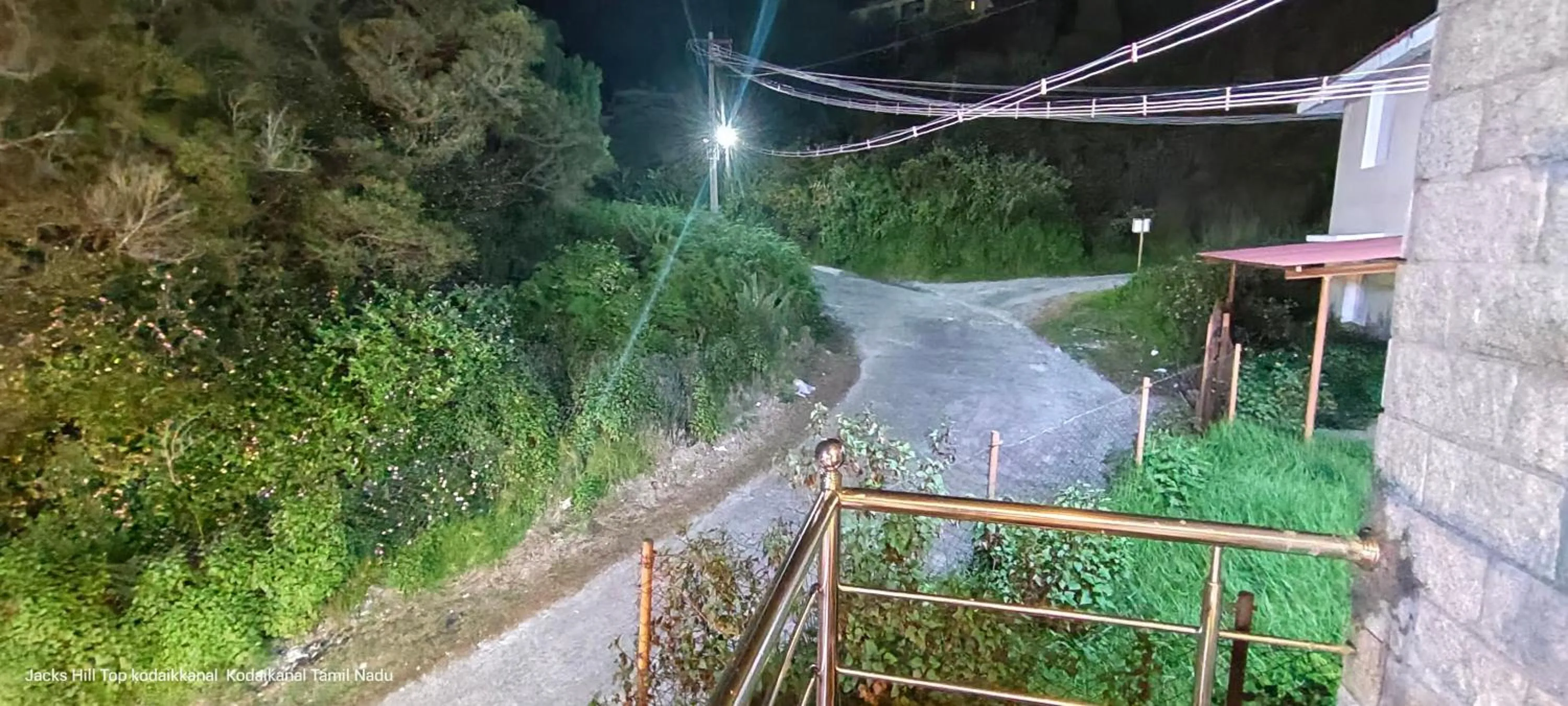Quiet street view in The Jacks Hilltop Resort Kodaikanal