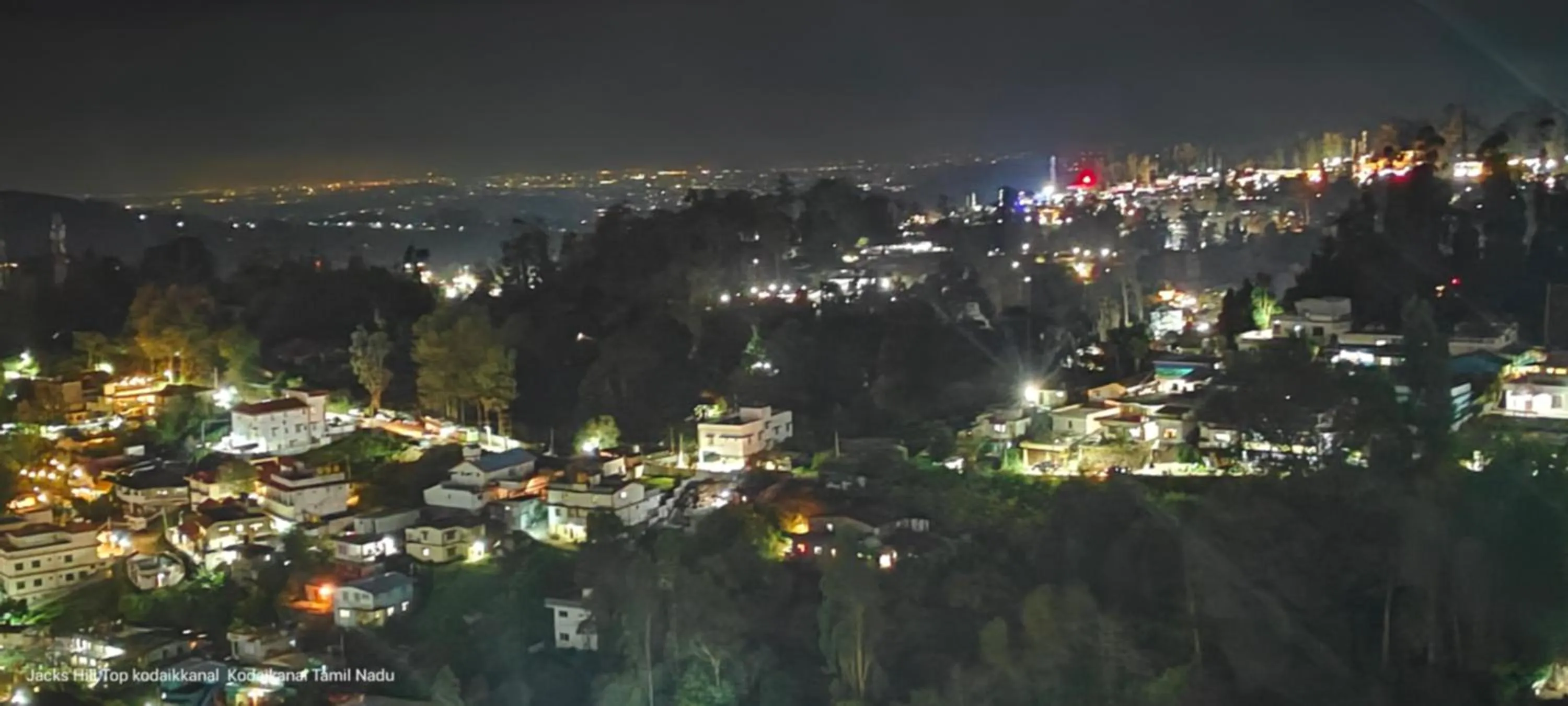 Night in The Jacks Hilltop Resort Kodaikanal