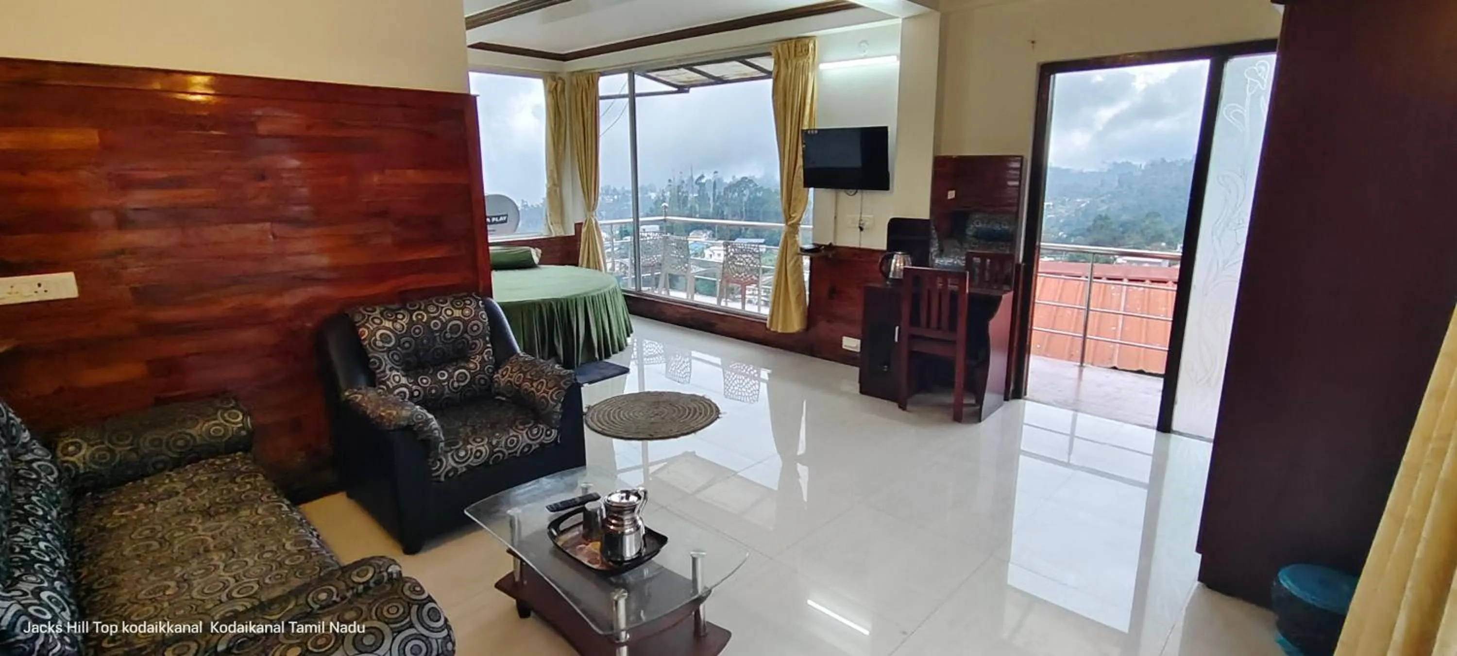 Living room in The Jacks Hilltop Resort Kodaikanal