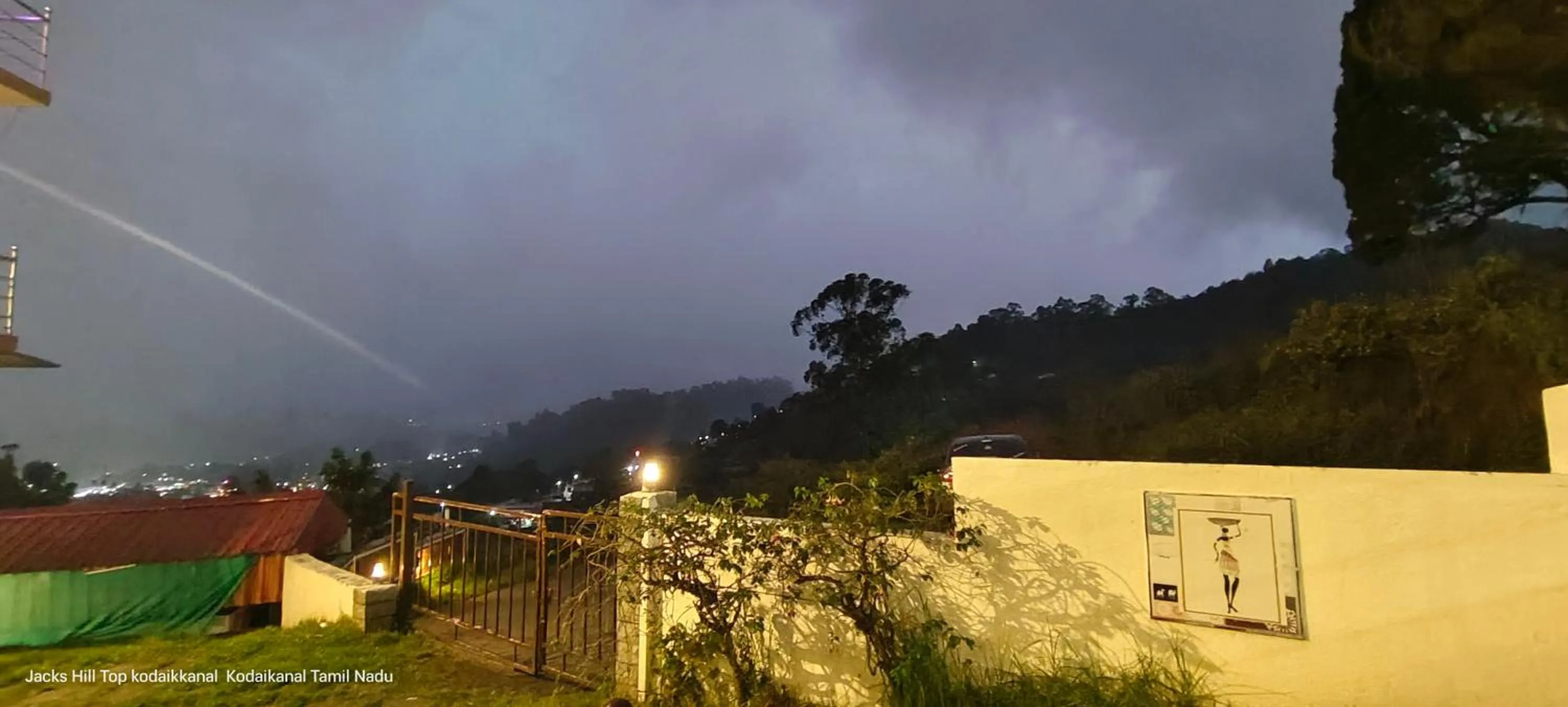 Night in The Jacks Hilltop Resort Kodaikanal