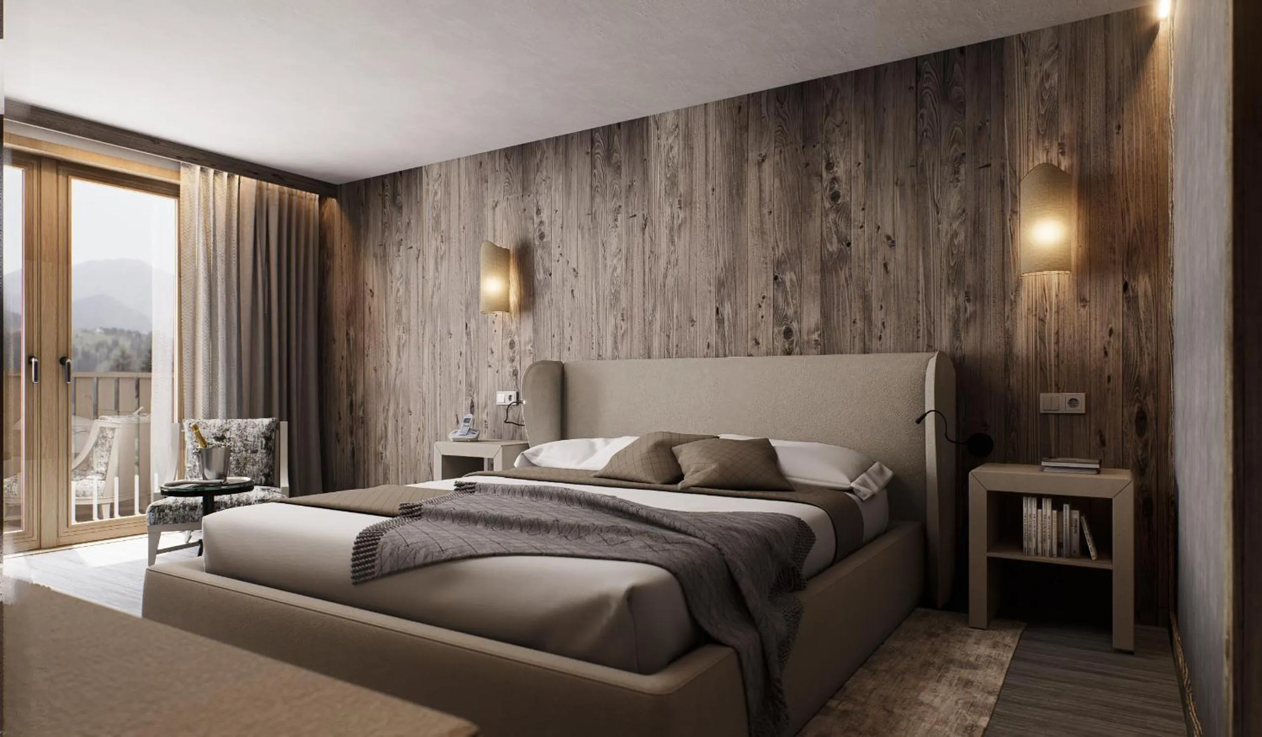 Bedroom, Bed in Hotel Spinale