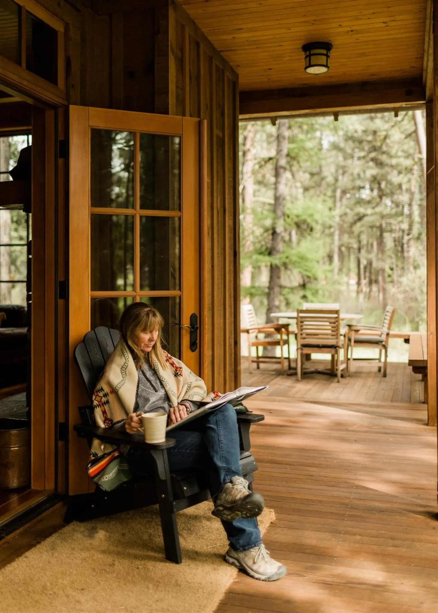 Patio in Lake Creek Lodge