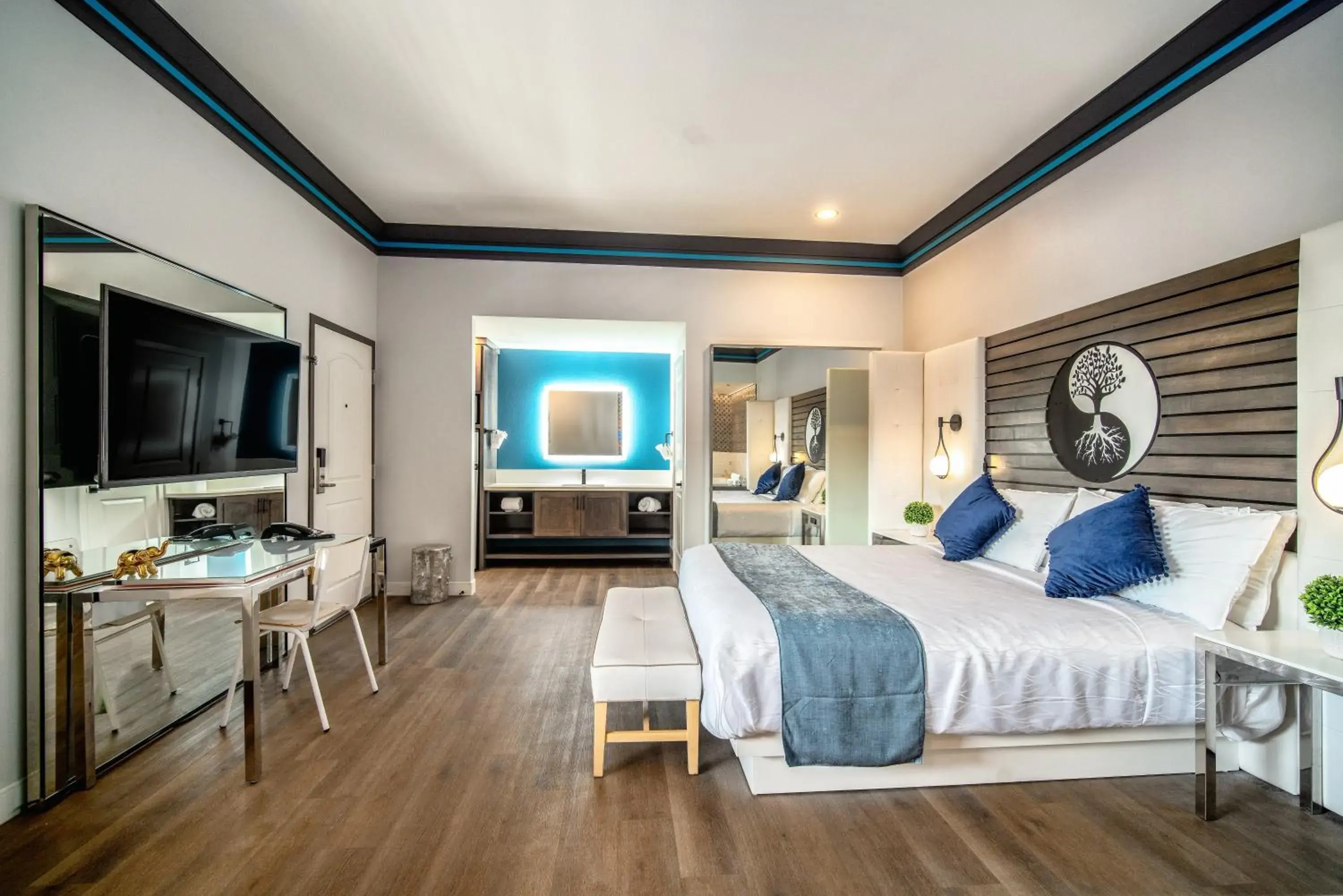 Bed in Aspire Inn Studios & Spas Bed in Aspire Inn Studios & Spas