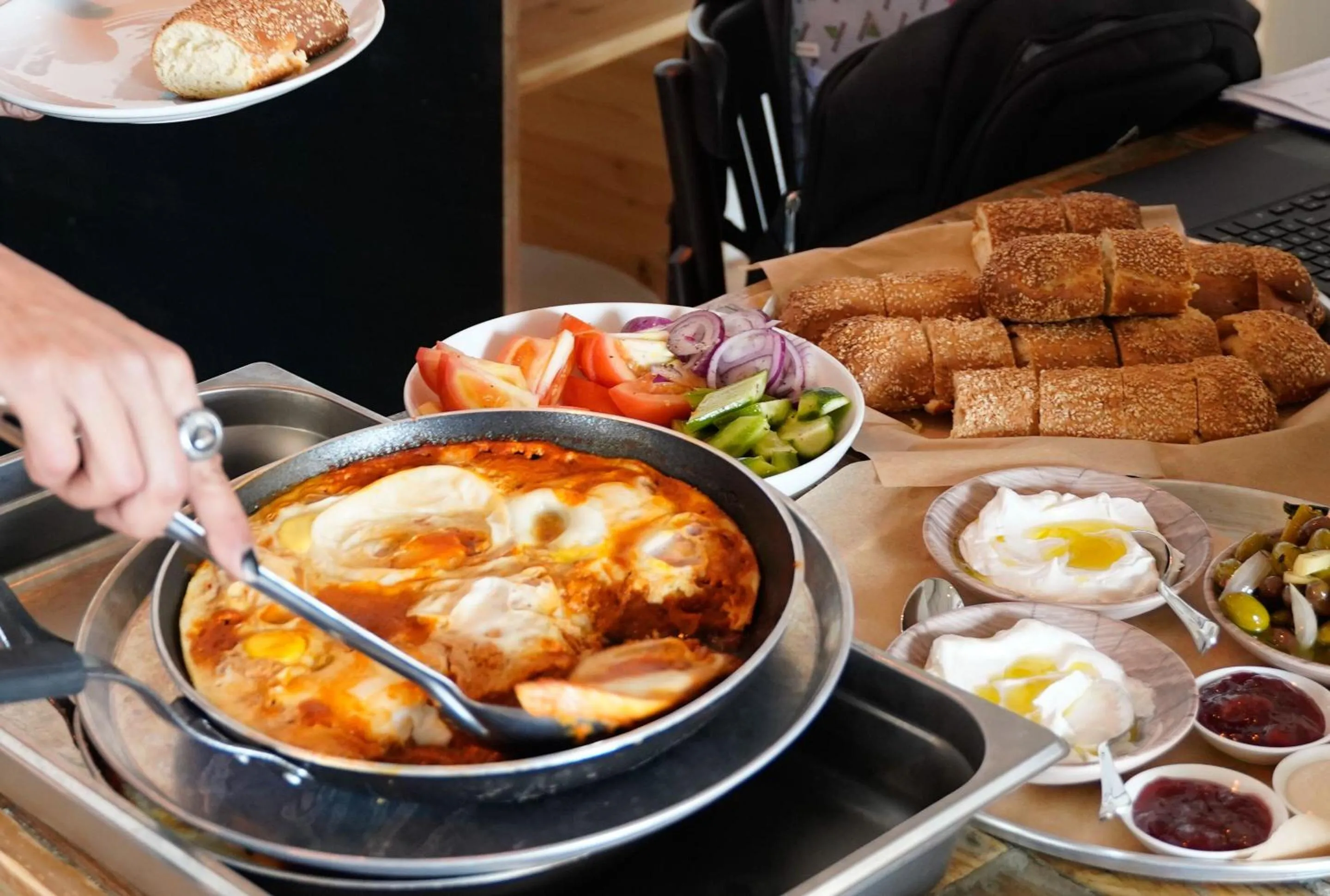 Buffet breakfast in Selina Frishman Tel Aviv