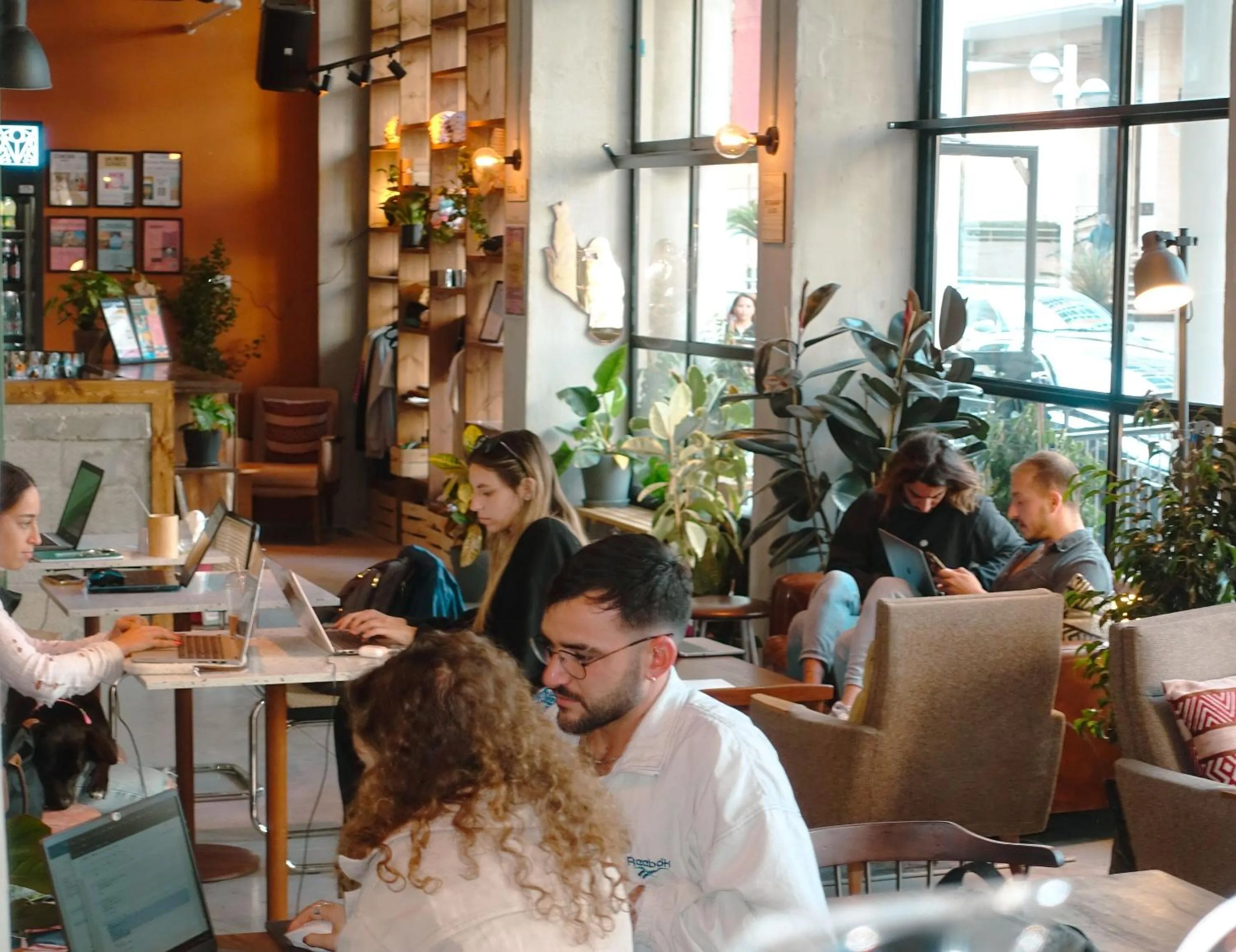 group of guests in Selina Frishman Tel Aviv