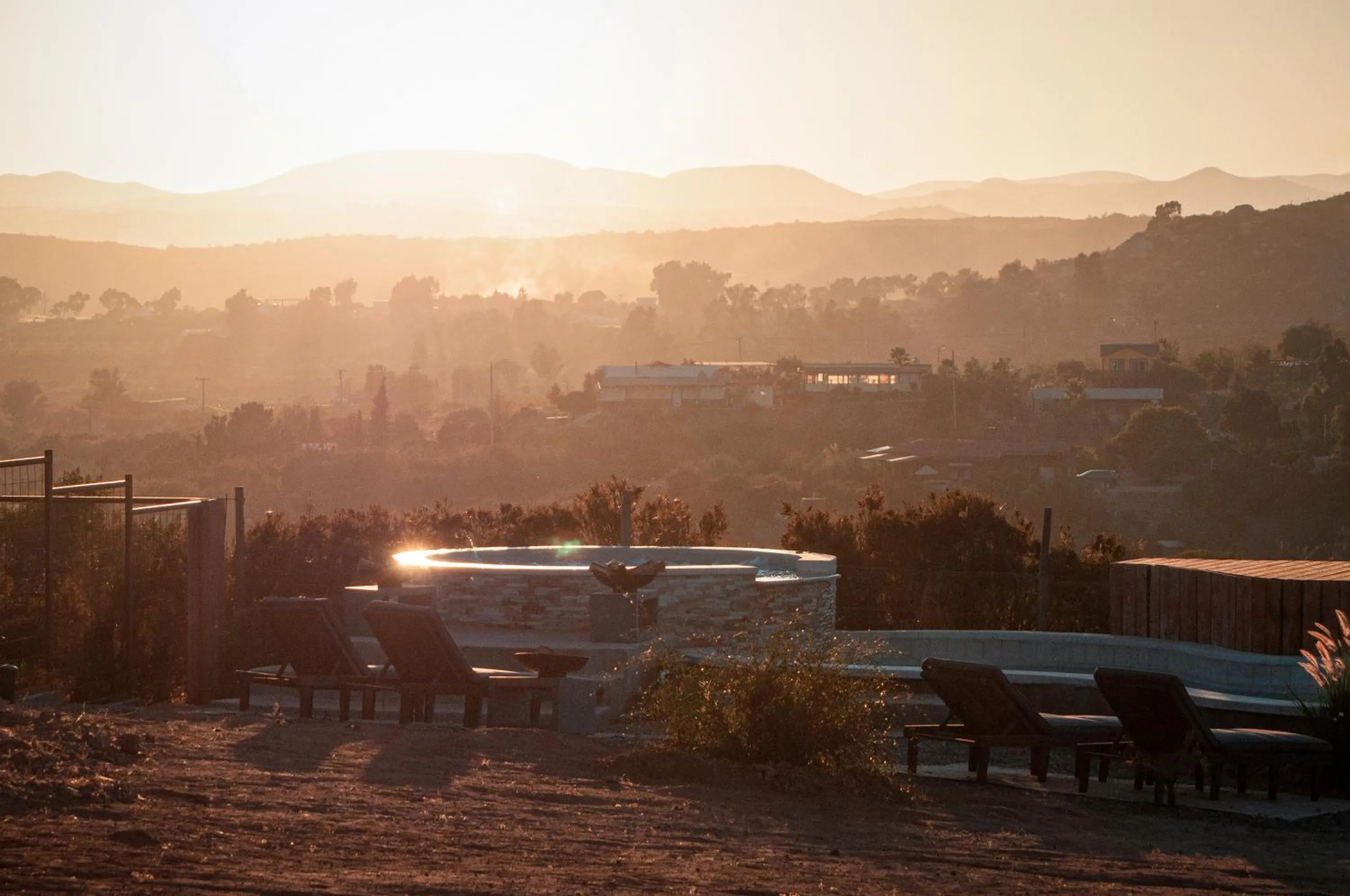Natural landscape in Glamping Valle de Guadalupe with Private Bathrooms by YUMA Resort