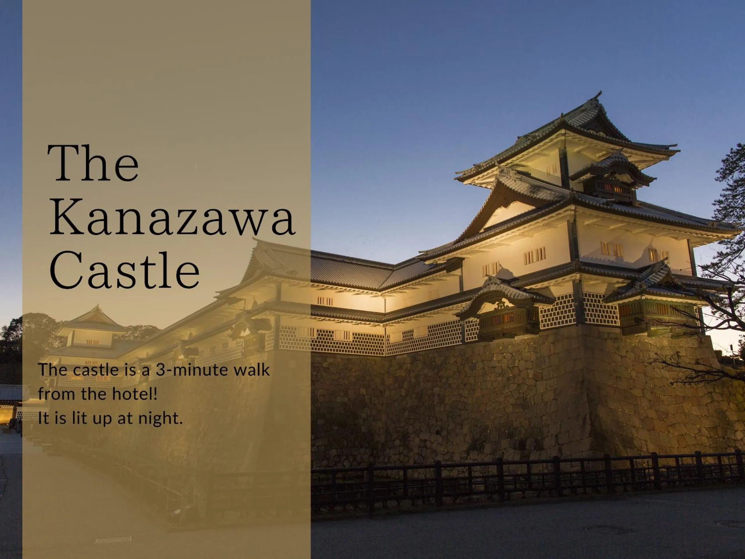 Nearby landmark in The HOTEL SANRAKU KANAZAWA