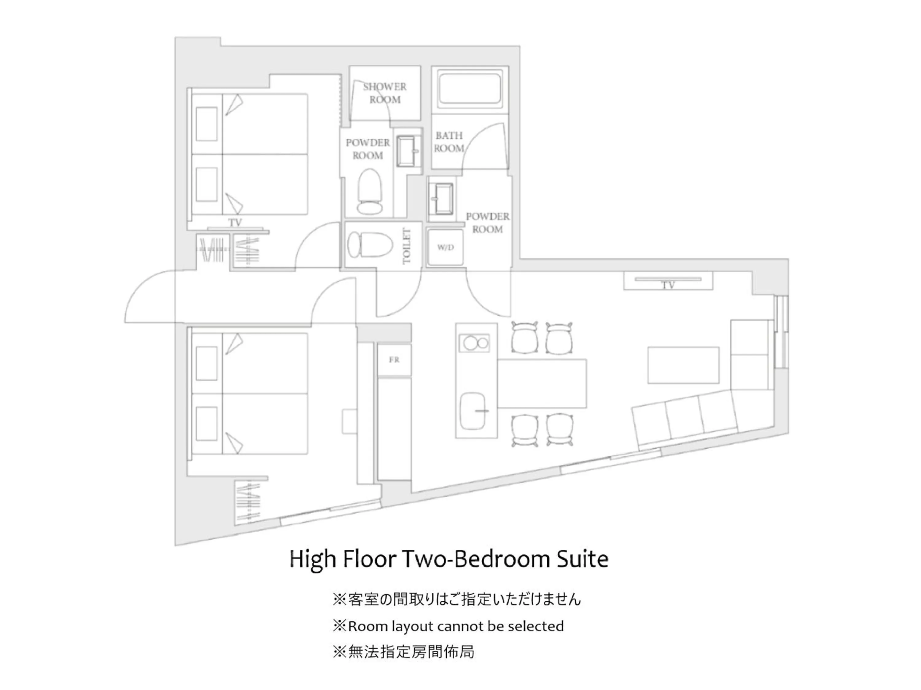 Floor plan in MIMARU Tokyo Ikebukuro