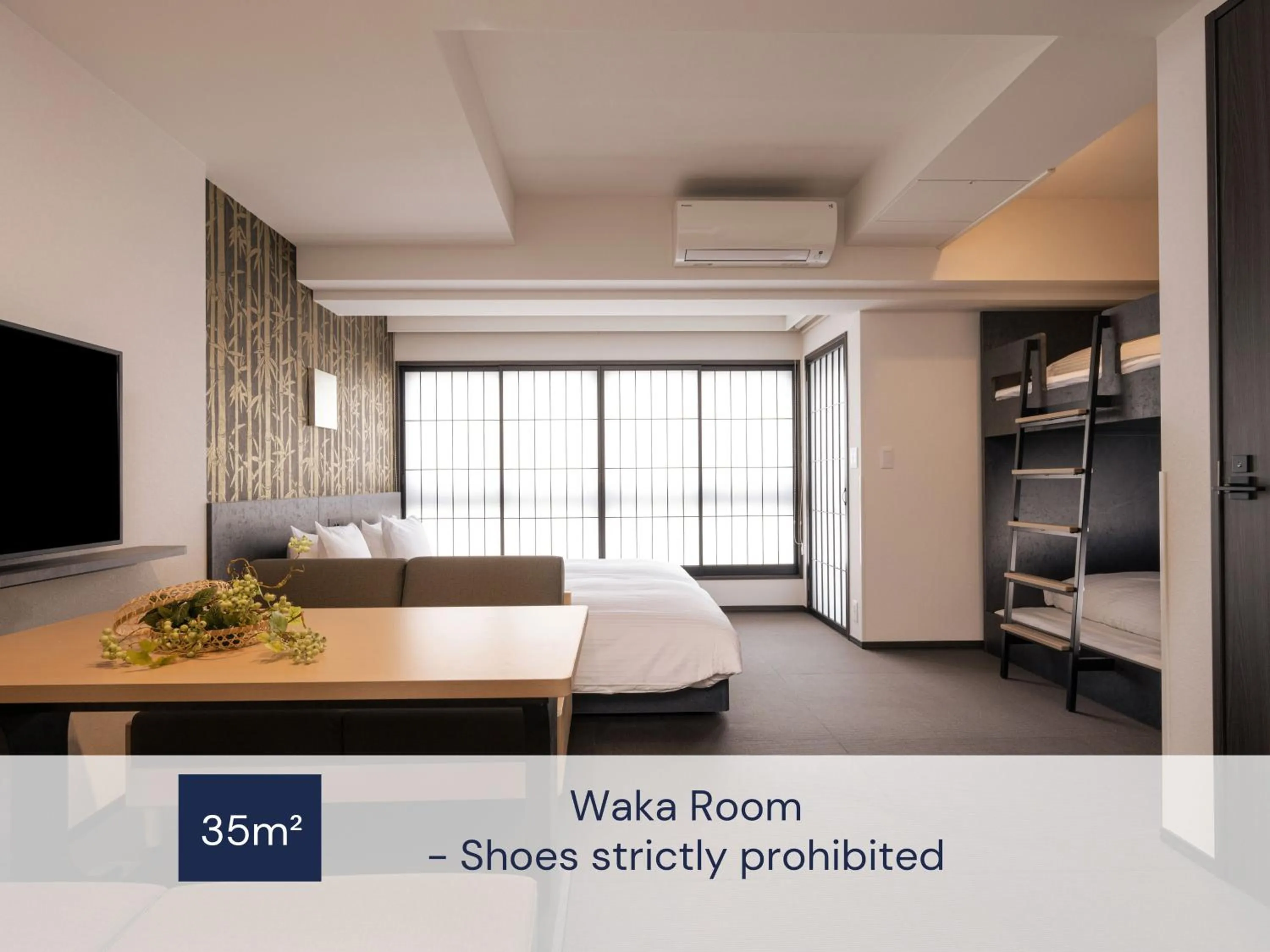 Photo of the whole room, Bed in MIMARU Osaka Shinsaibashi North