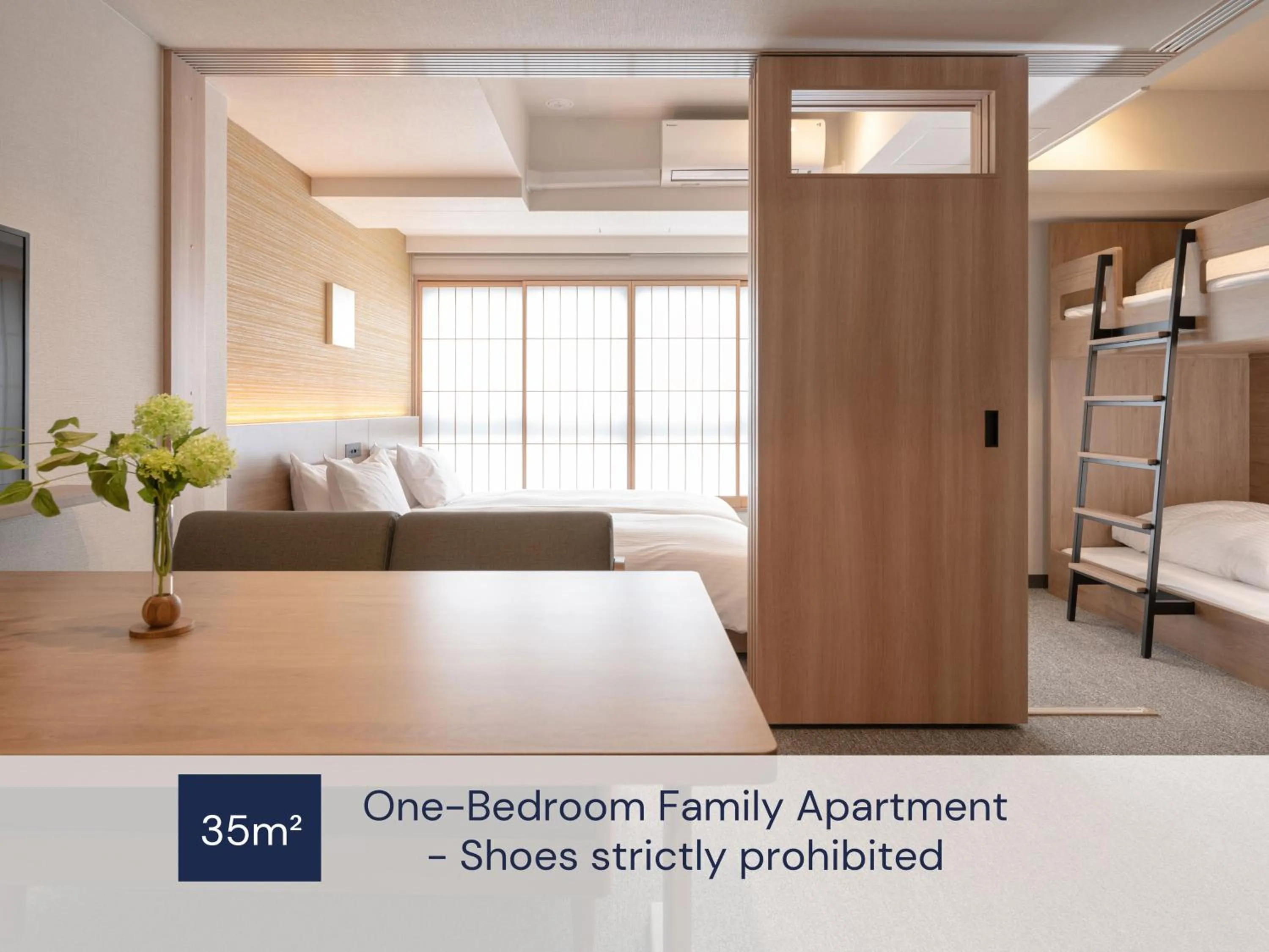 Photo of the whole room, Bed in MIMARU Osaka Shinsaibashi North