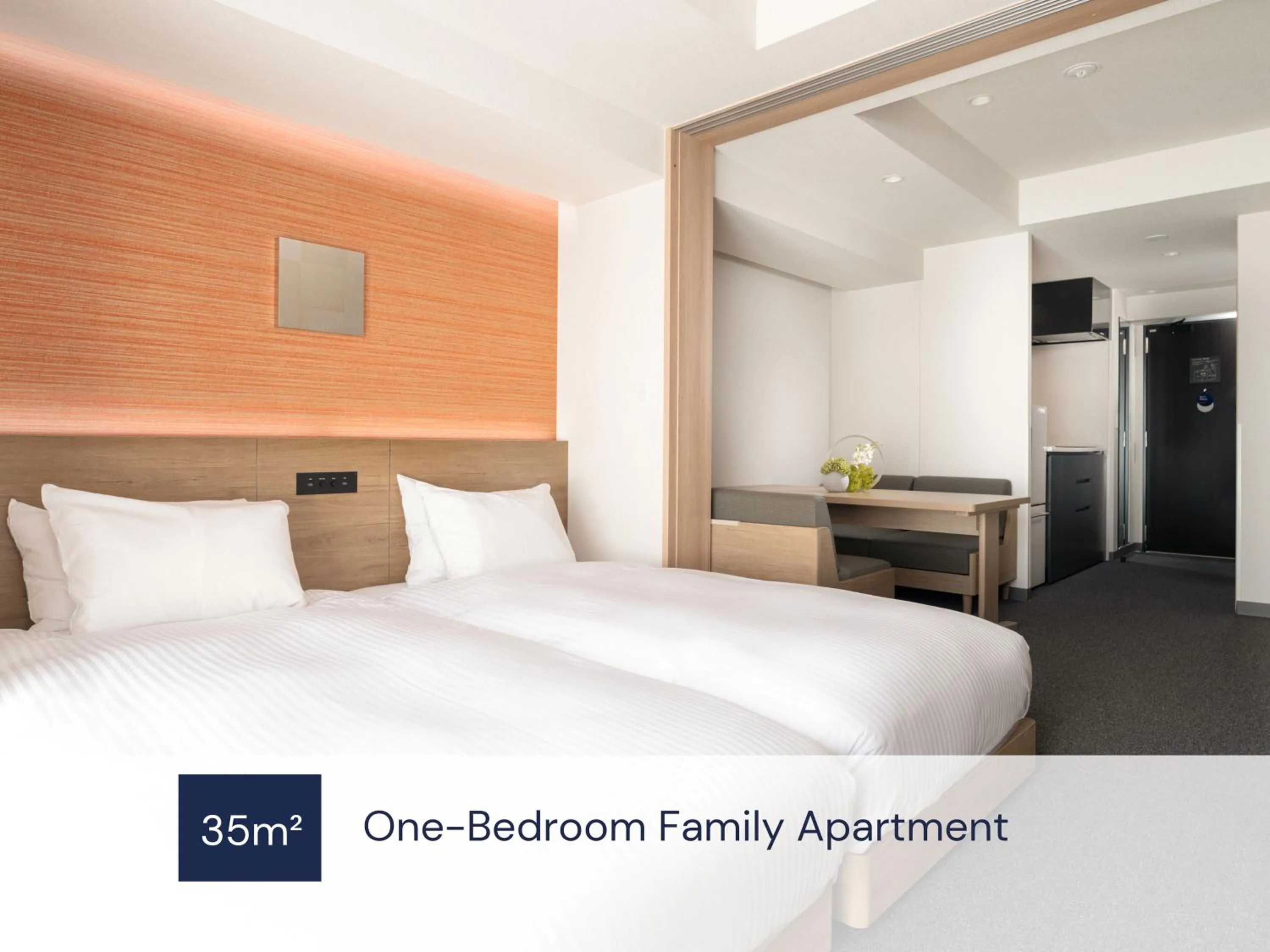 Photo of the whole room, Bed in MIMARU Osaka Shinsaibashi North