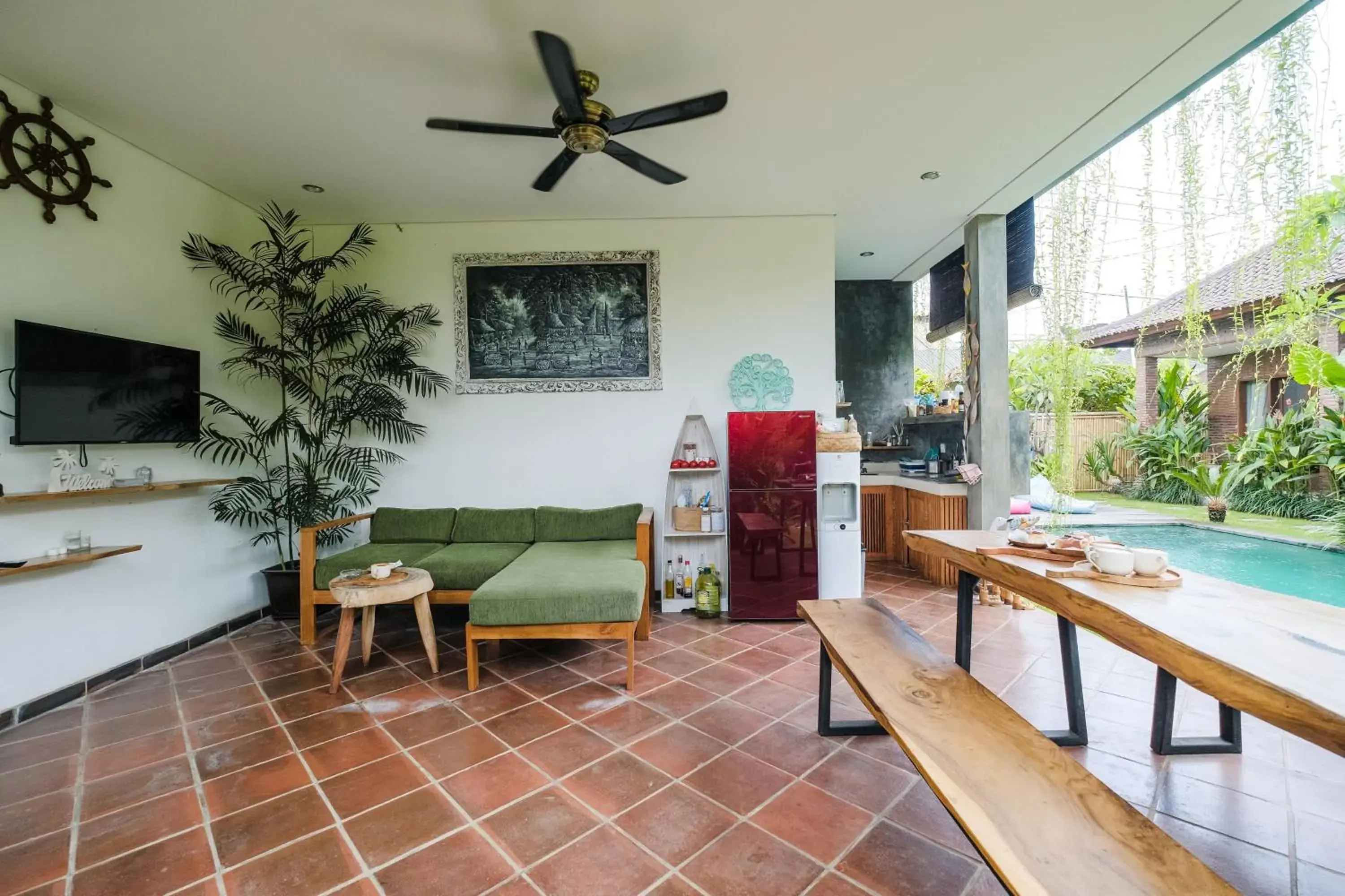 Living room in The Kumpi Bali by The Lavana Living room in The Kumpi Bali by The Lavana