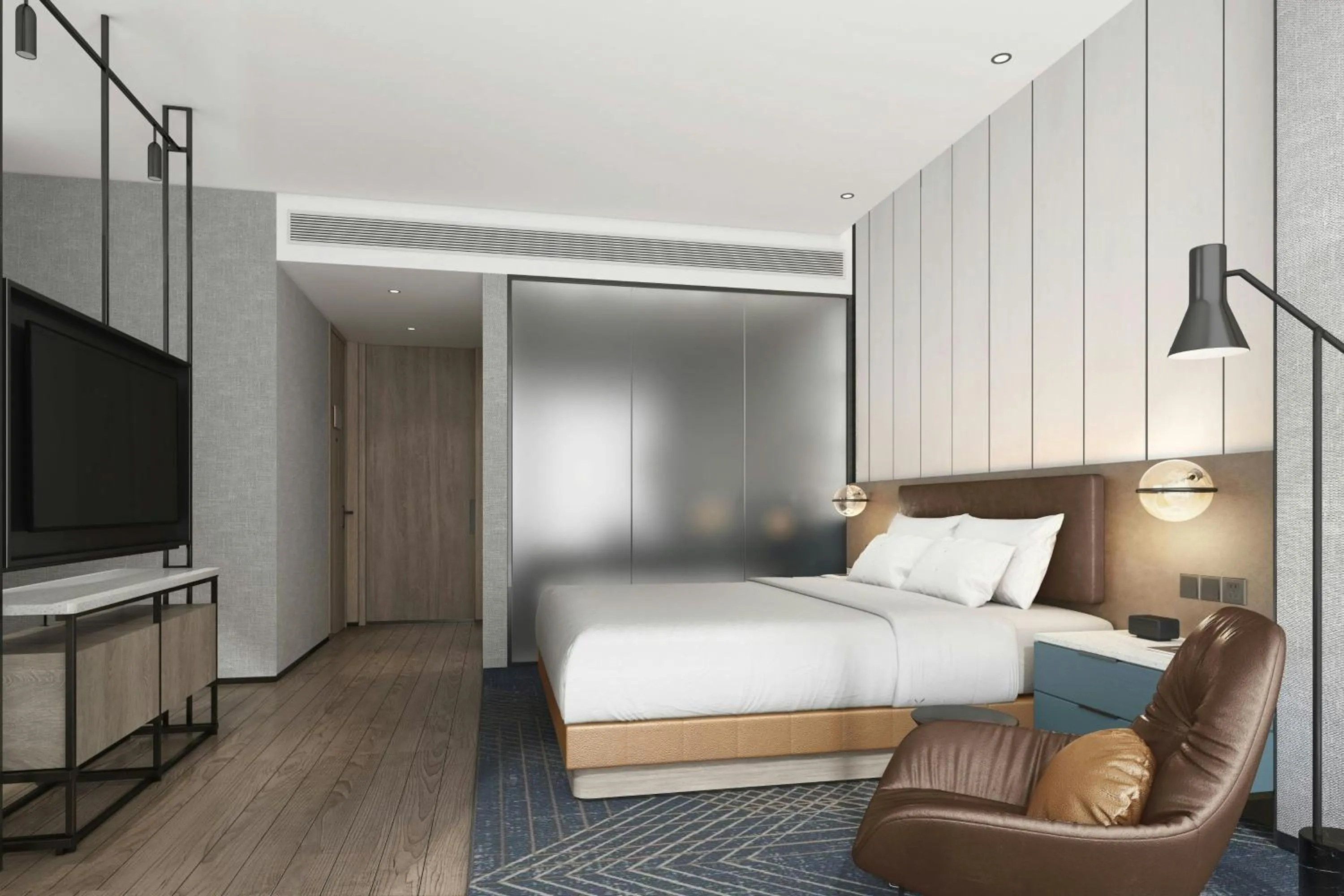 Photo of the whole room, Bed in Four Points by Sheraton Nanchang, Xihu