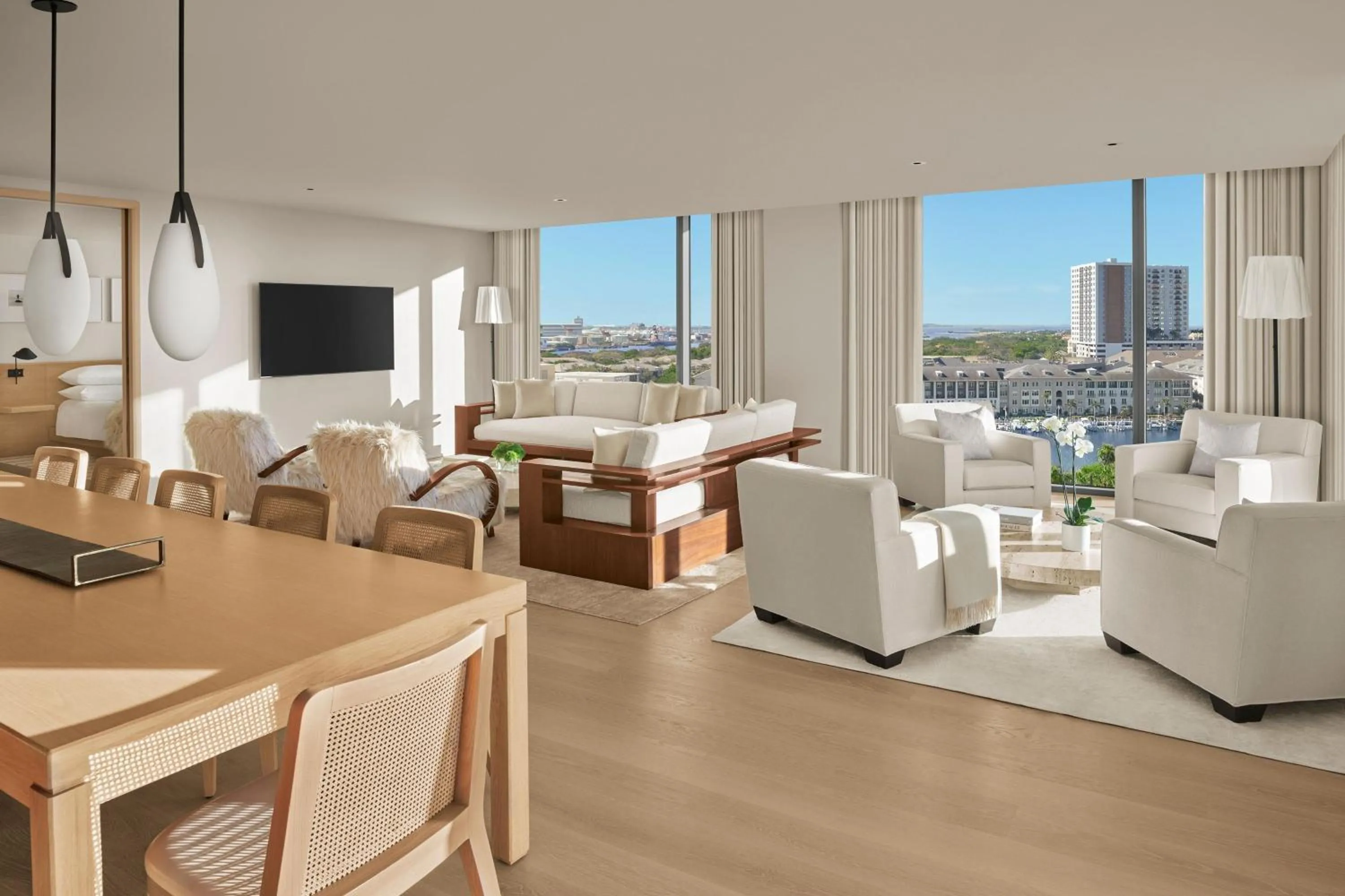 Living room in The Tampa EDITION