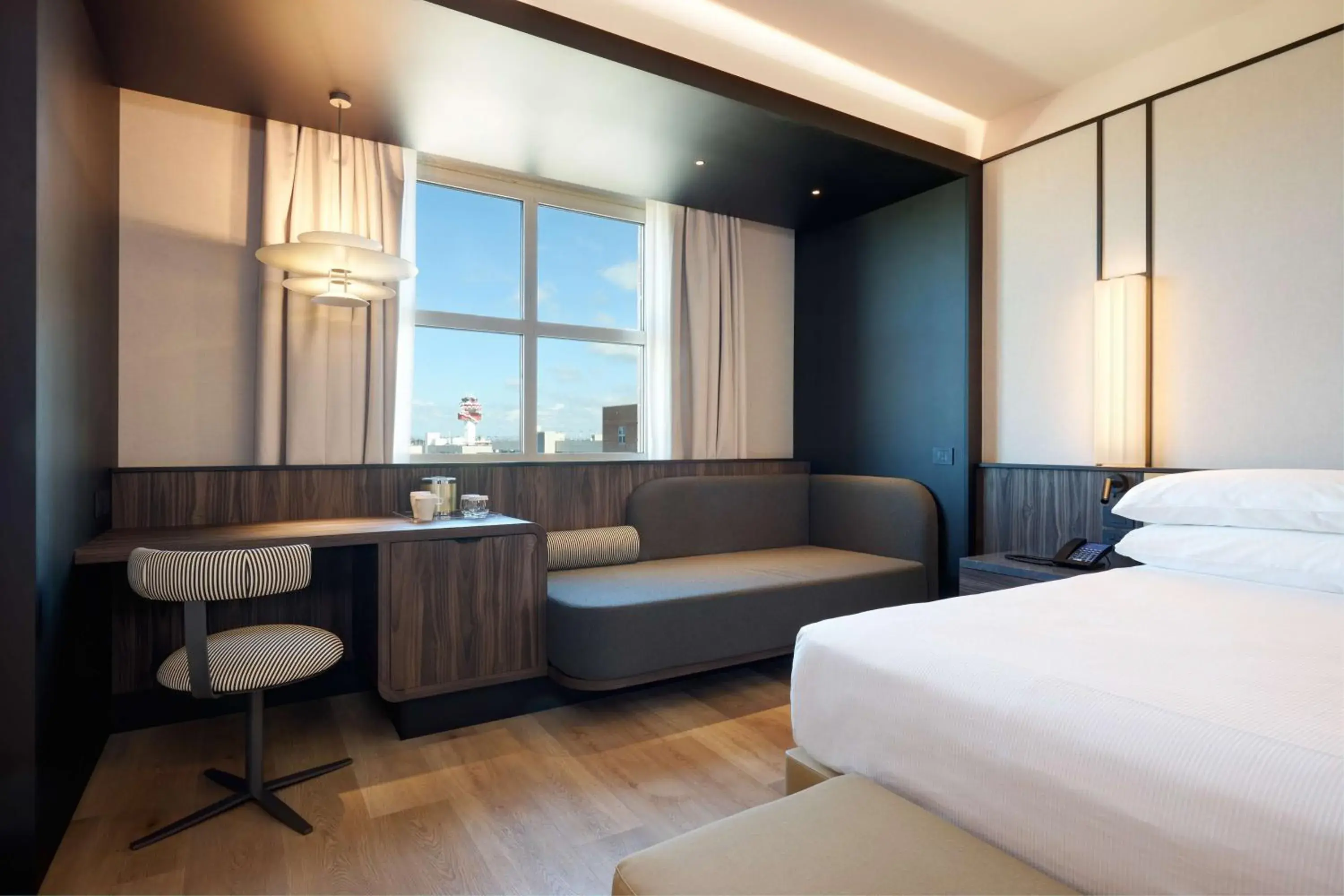 Deluxe King Room in Hilton Rome Airport Deluxe King Room in Hilton Rome Airport