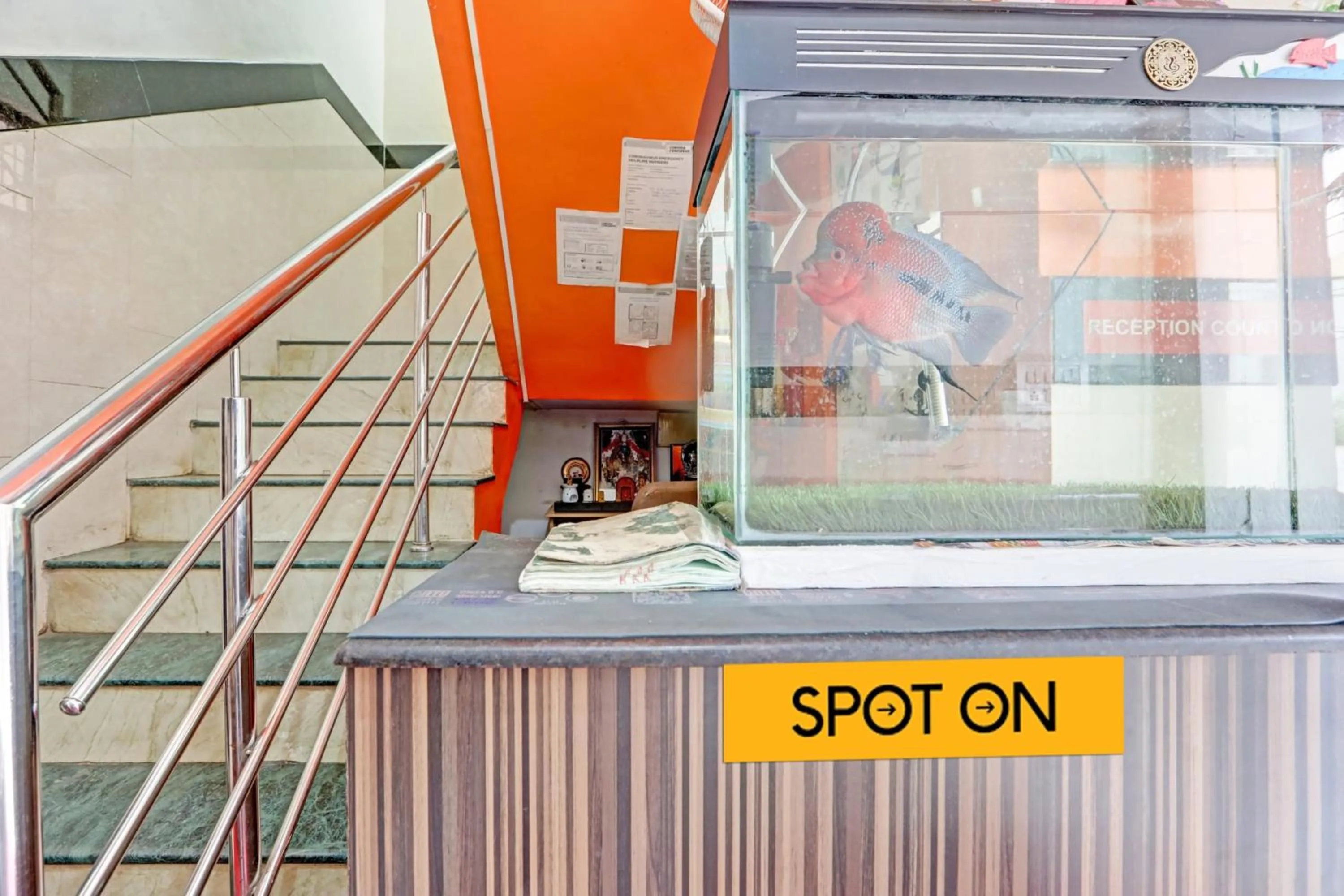 Lobby or reception in Hotel O Vishu Moni Residency