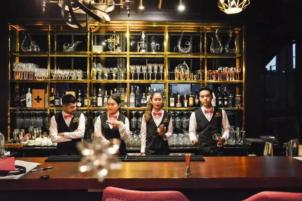 Lounge or bar in VANHSENG BOUTIQUE VIENTIANE HOTEL Lounge or bar in VANHSENG BOUTIQUE VIENTIANE HOTEL