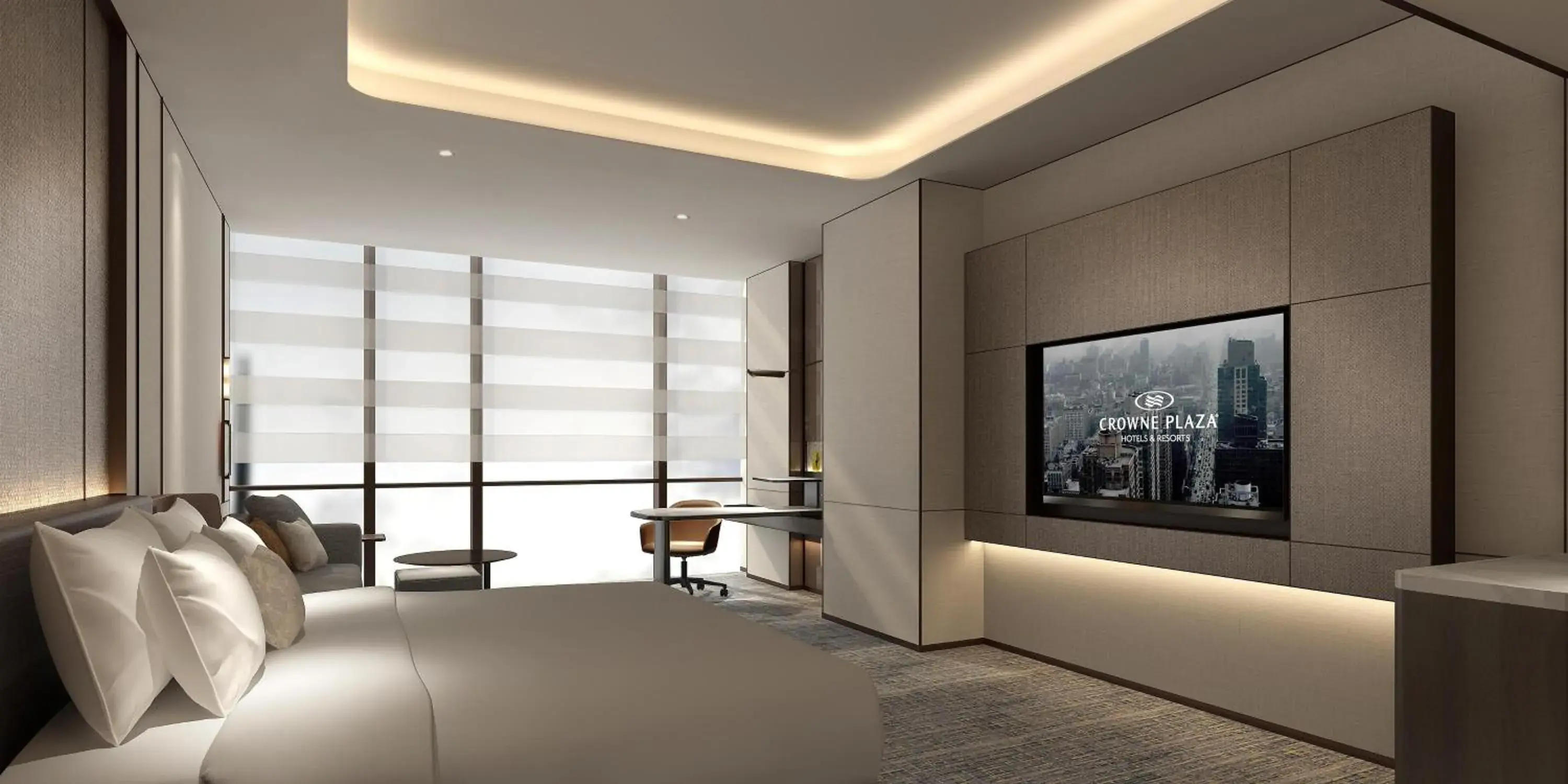 Photo of the whole room, Bed in Crowne Plaza Zhengzhou High Tech Zone by IHG Photo of the whole room, Bed in Crowne Plaza Zhengzhou High Tech Zone by IHG