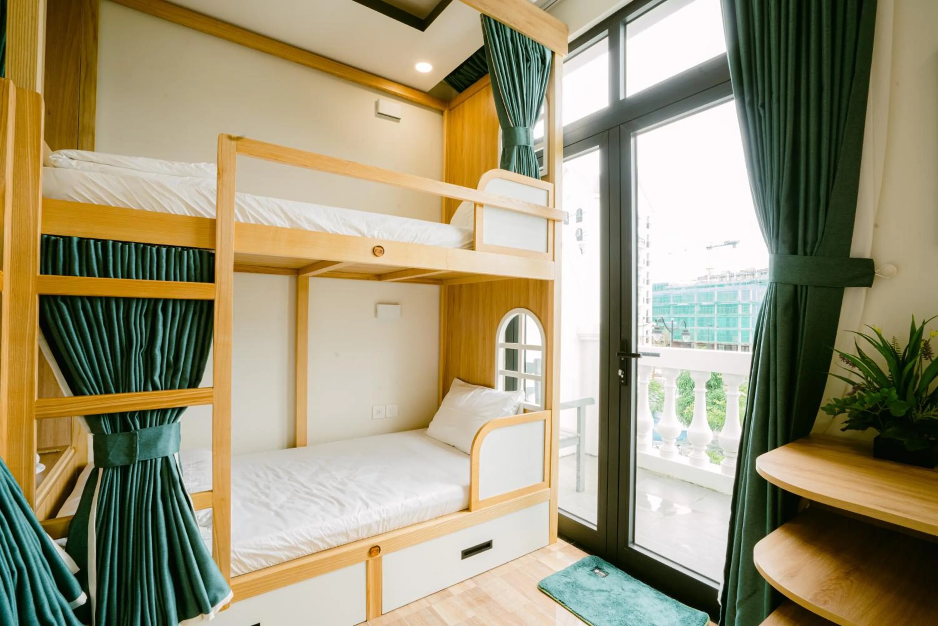 Balcony/Terrace, Bed in Mộc Homestay GrandWorld Phú Quốc