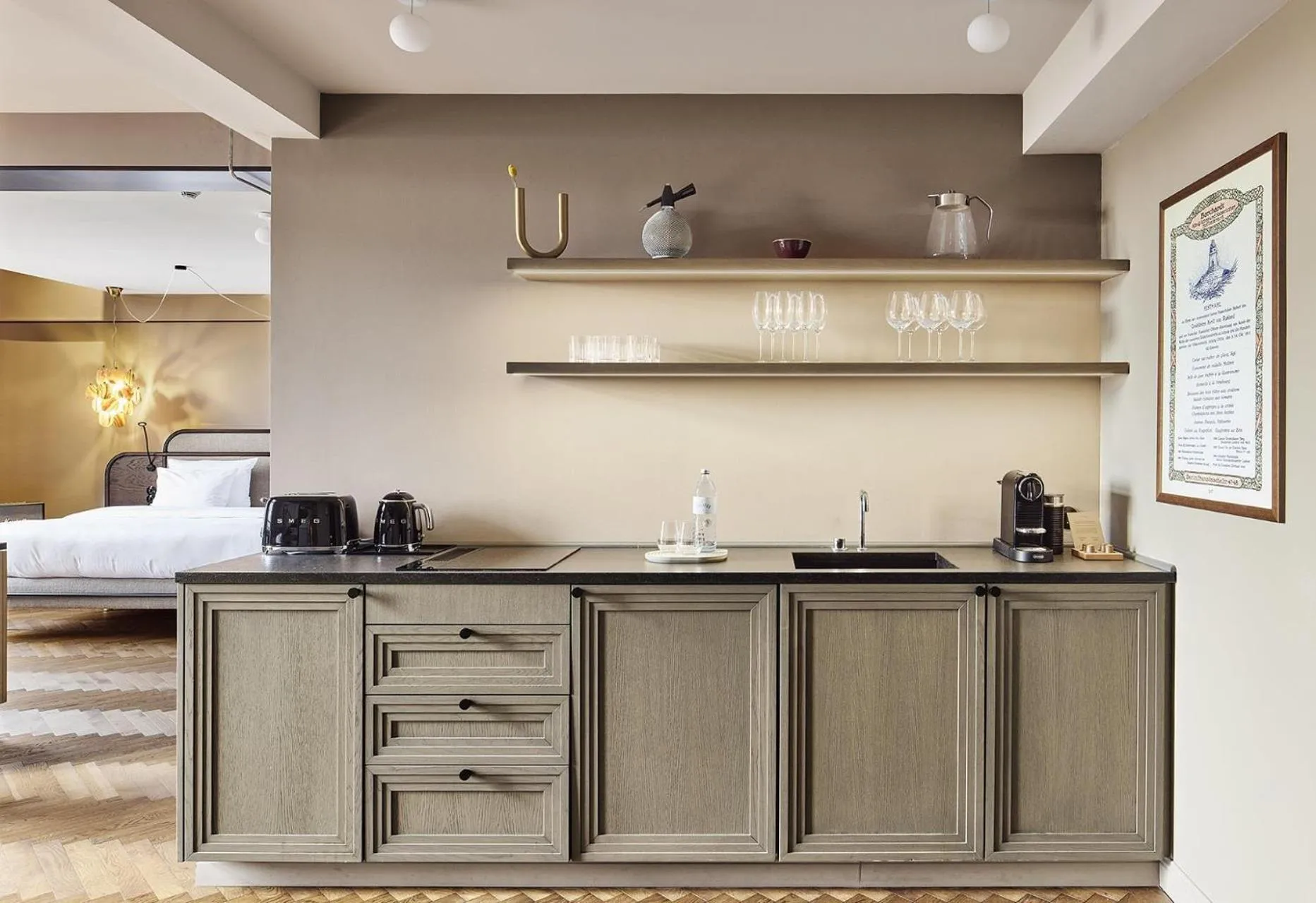 Kitchen or kitchenette in Telegraphenamt