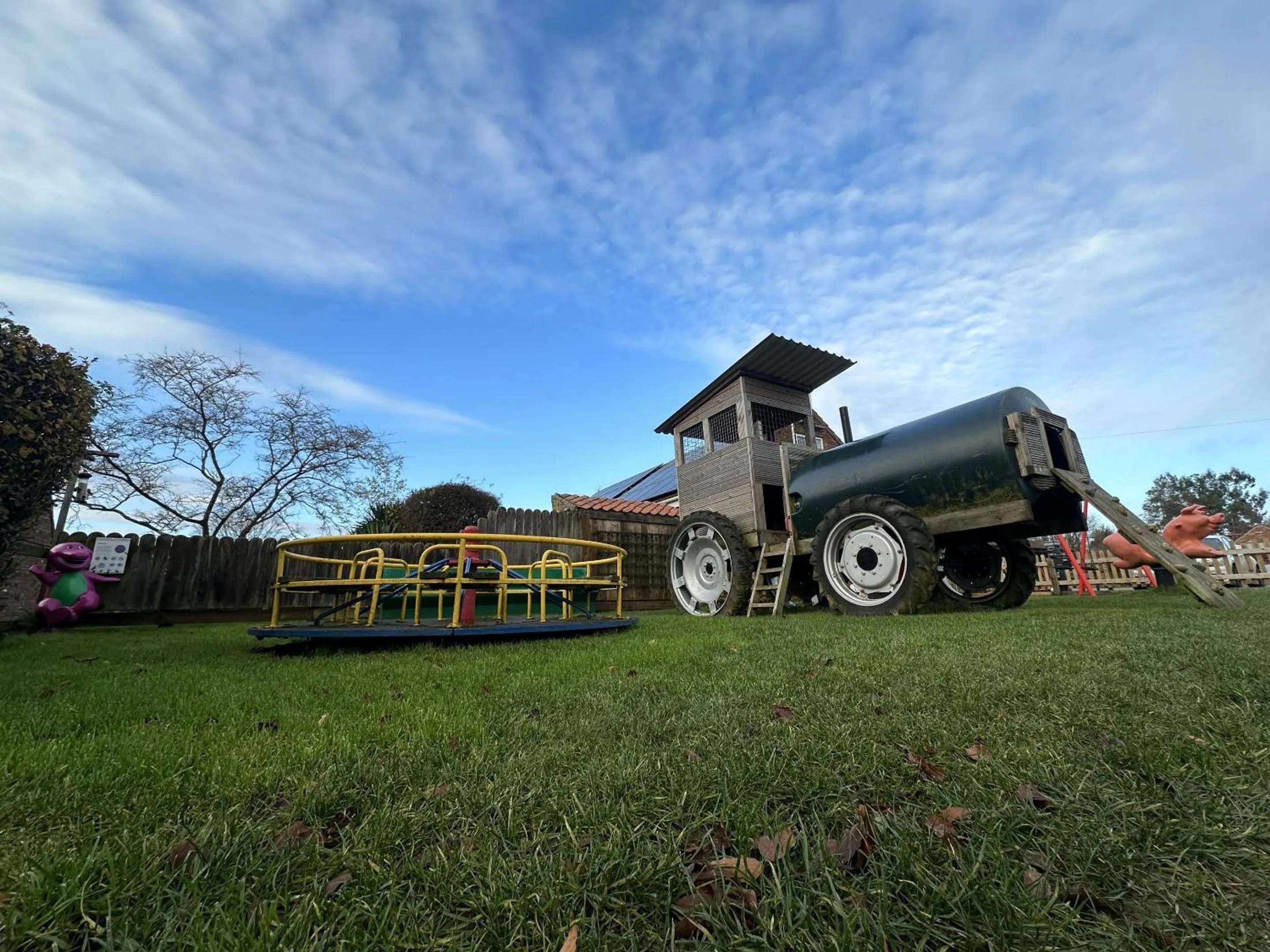 Children play ground in The Chestnuts Holiday Cottages