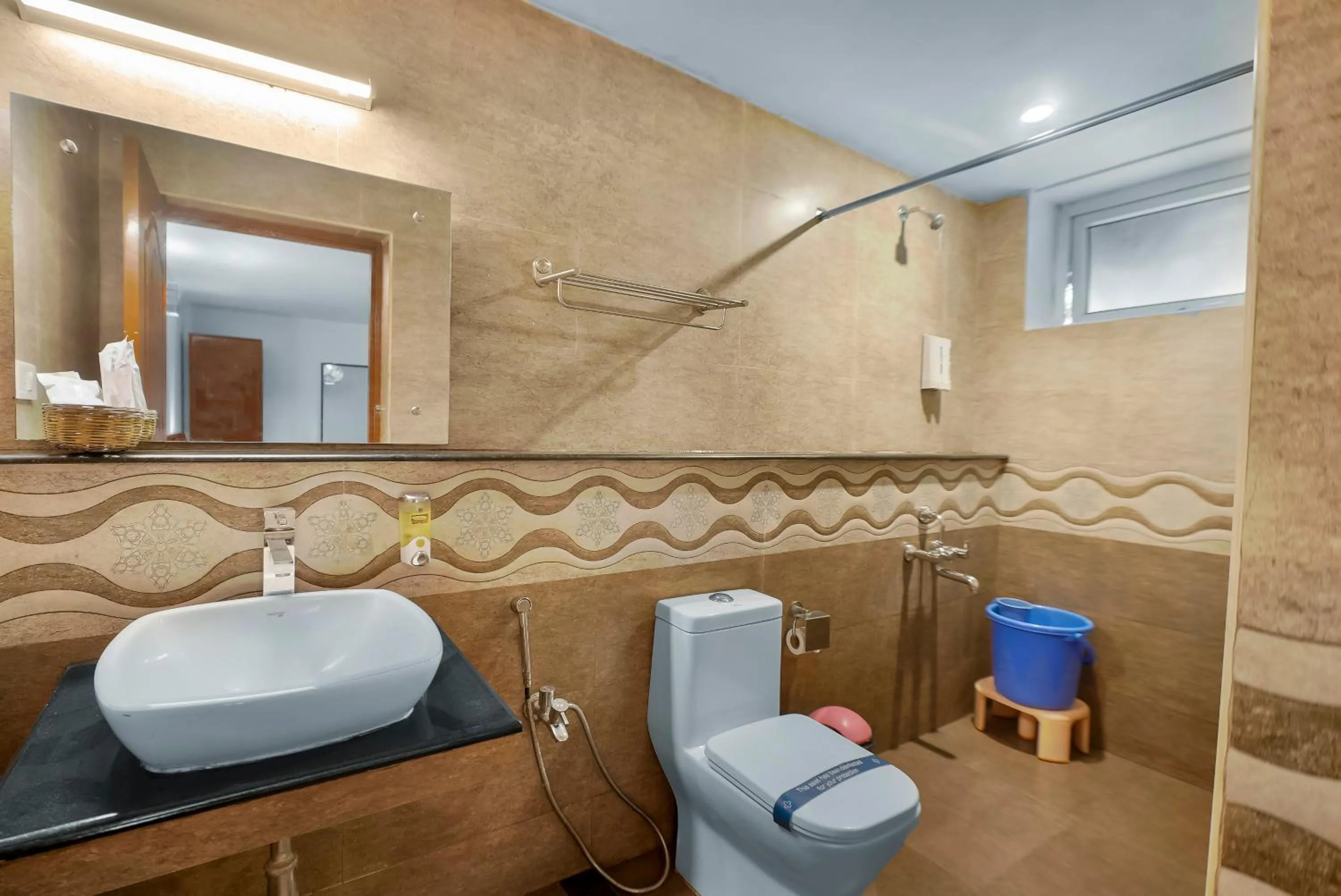 Bathroom in WOW Bison Woods Organic Veg Resort - Yercaud